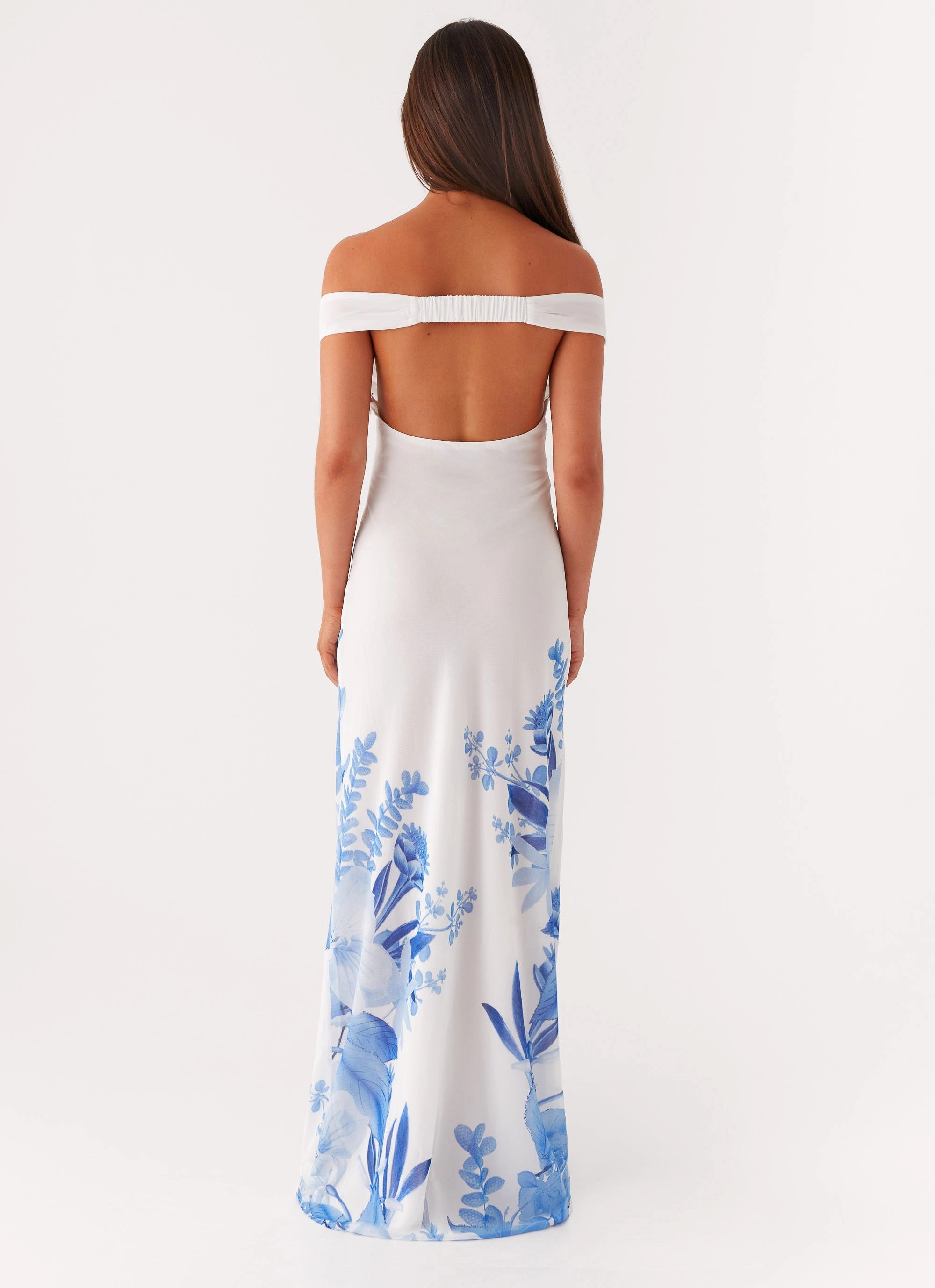 Krissa Maxi Dress - Blue Floral Refined Finish Fashionable Cut