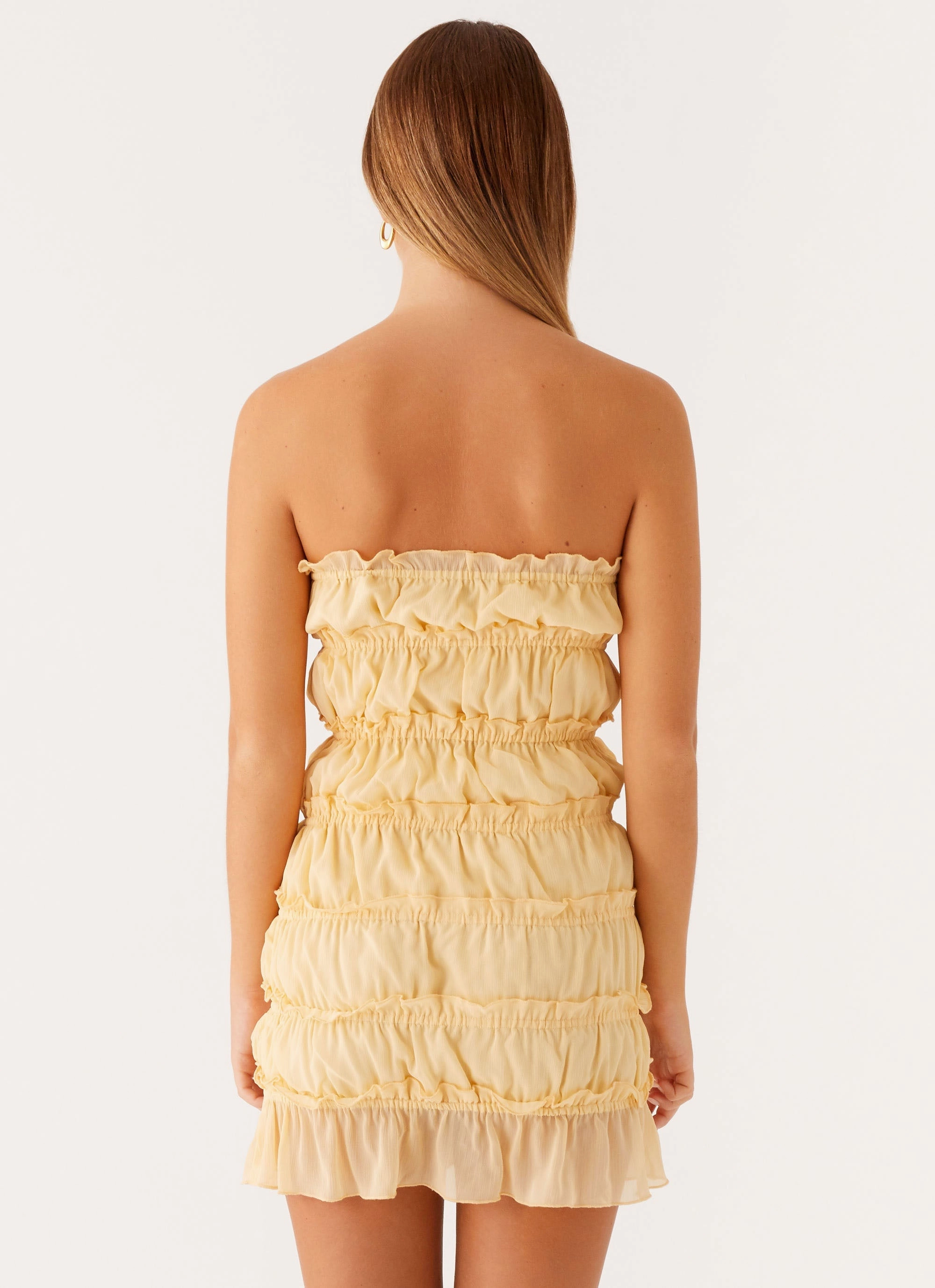 Kylan Mini Dress - Apricot Happy Glow