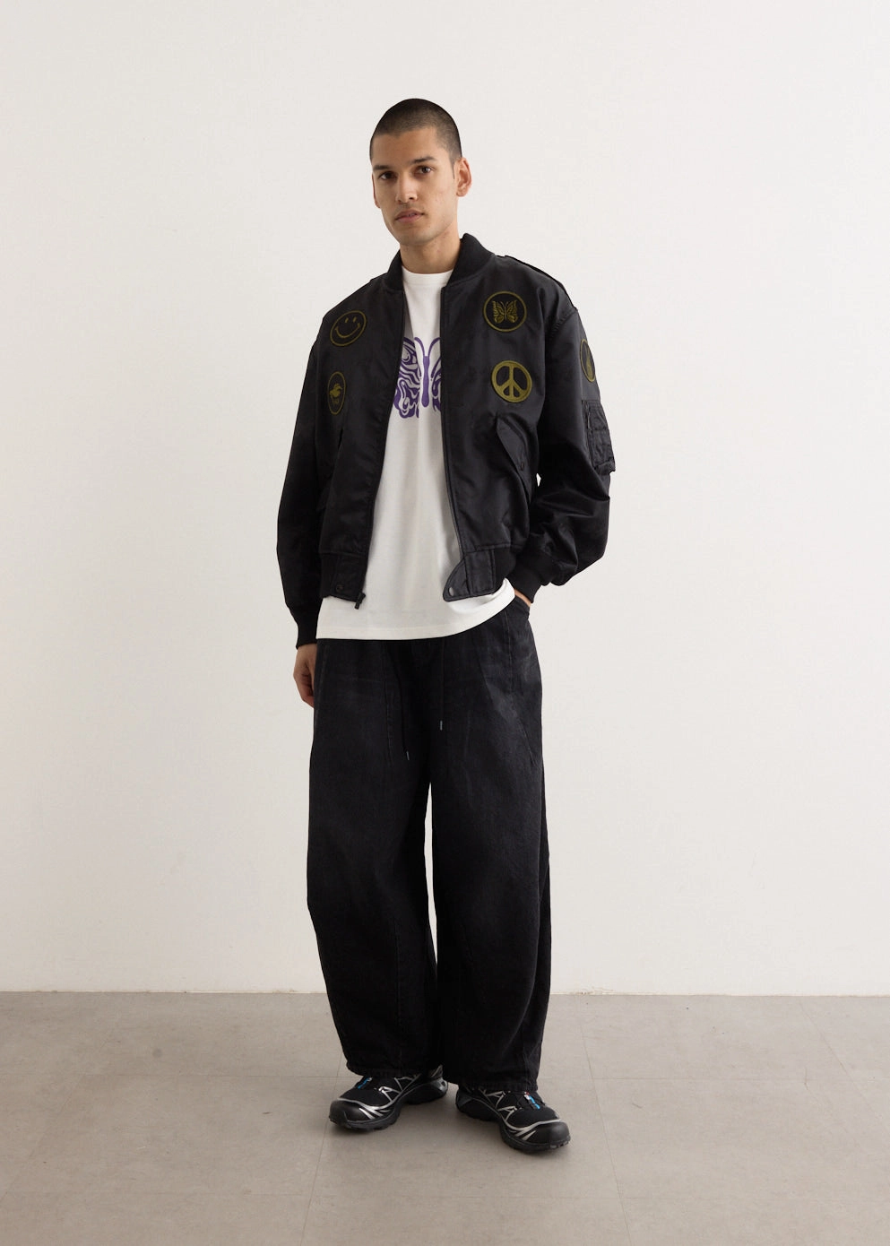 L2-B Jacket Microfiber texture Zipper Guard Weatherproofing