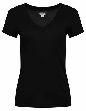 L'Agence Becca V-Neck Tee Soft Touch Gym clothing