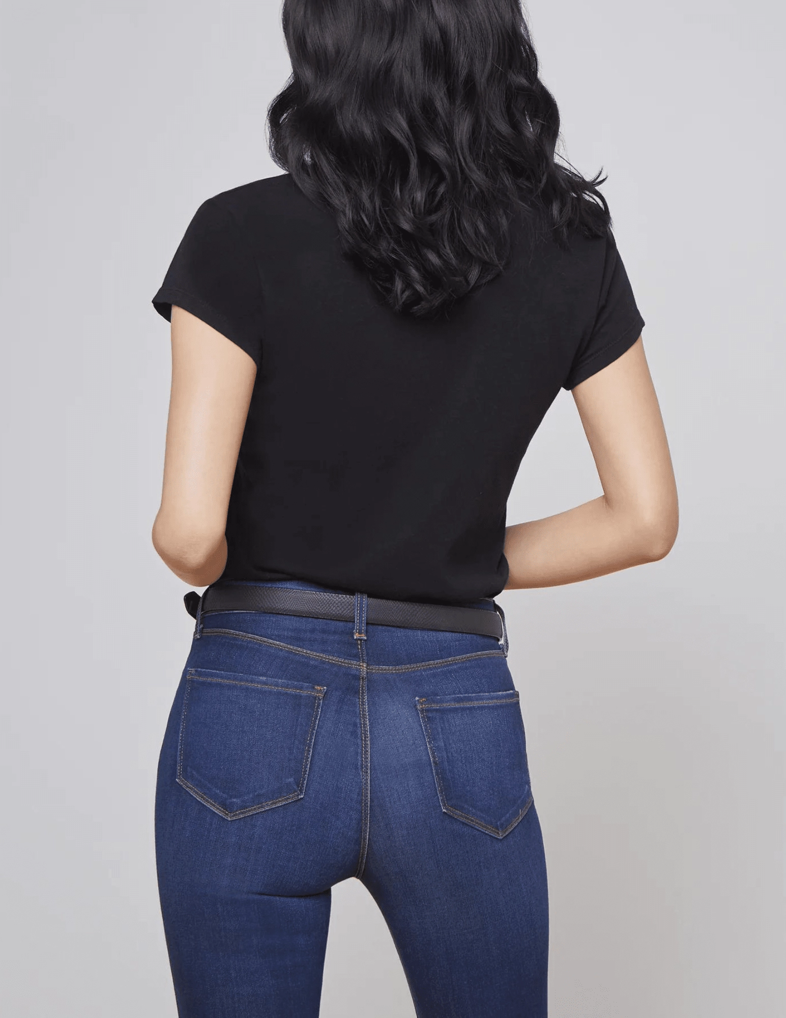 DoubleLayeredCollar Urban Streetwear L'Agence Becca V-Neck Tee