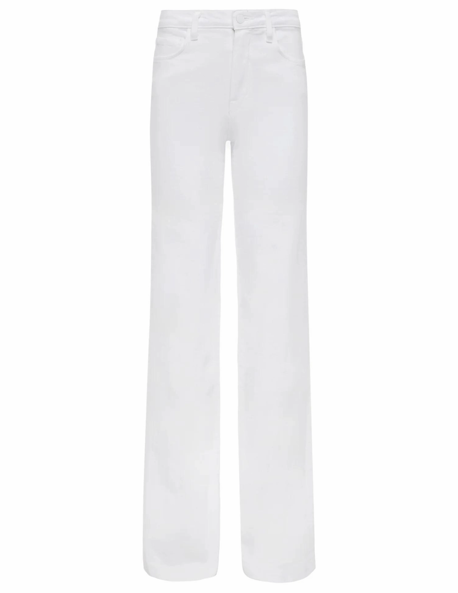 City Walk Weekend Warrior Anti Fade Technology L'Agence Clayton High Rise Wide Leg Jean In Blanc In Blanc