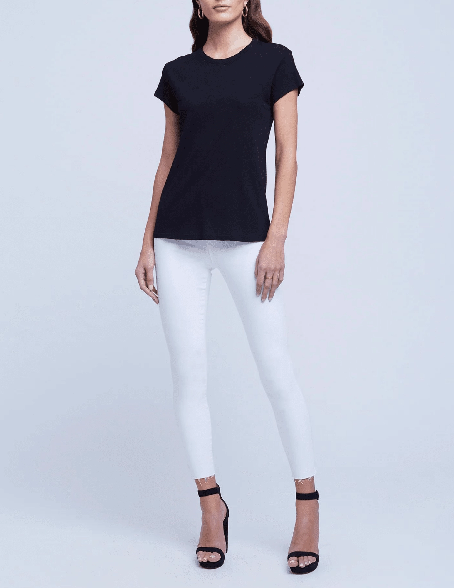 L'Agence Cory Short Sleeve Tee Light Trend