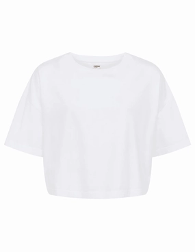 L'AGENCE Daria Oversized Cropped Tee Fresh Trend Comfortable Look