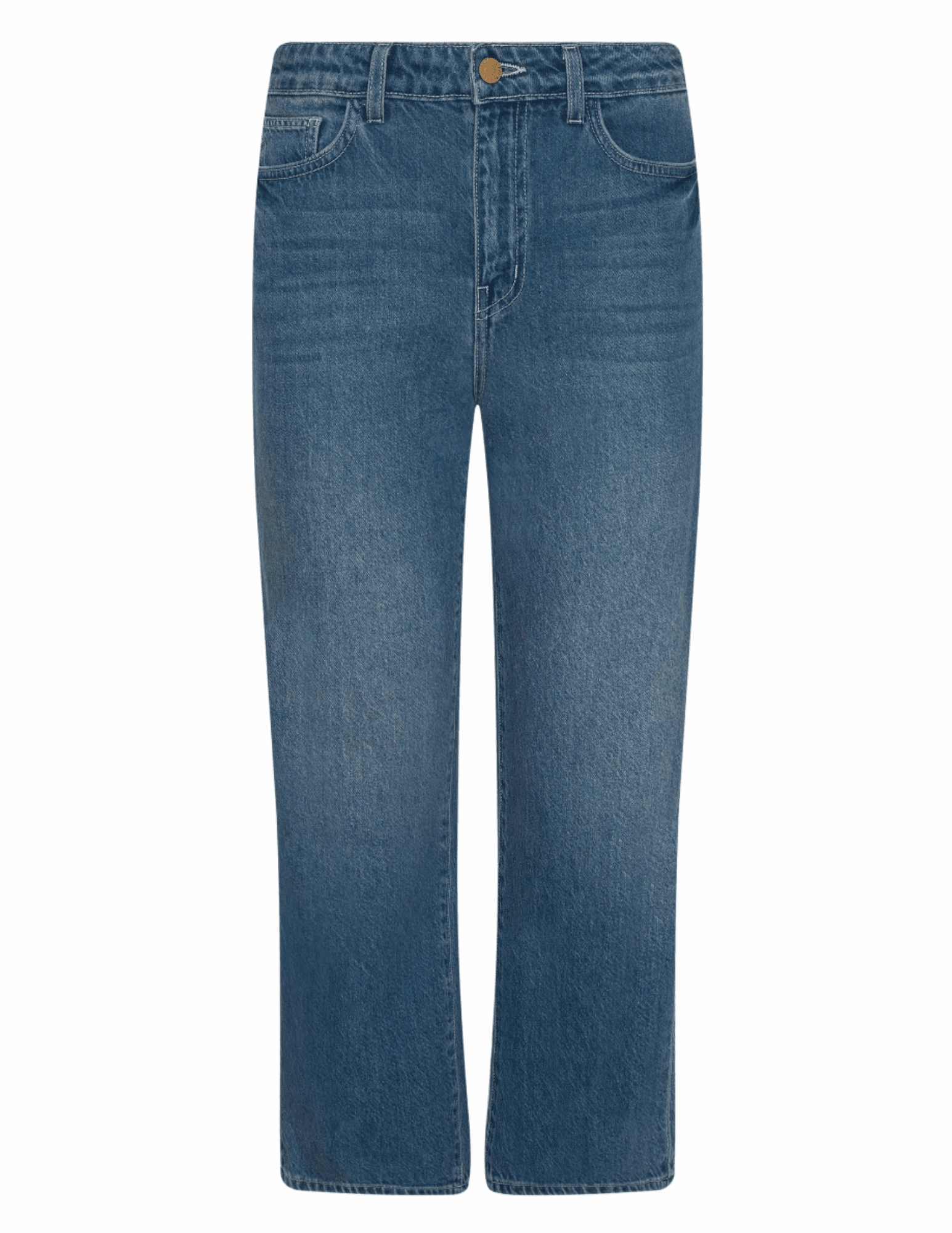 L'AGENCE June High Rise Cropped Stovepipe Jean in Fresno Beach Day Holiday Vibes Relaxed Style