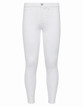 Smart Wardrobe L'AGENCE Margot High Rise Skinny Jean in Blanc