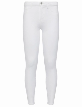 Go-To Basic Timeless Piece L'AGENCE Marguerite High Rise Jeans In White
