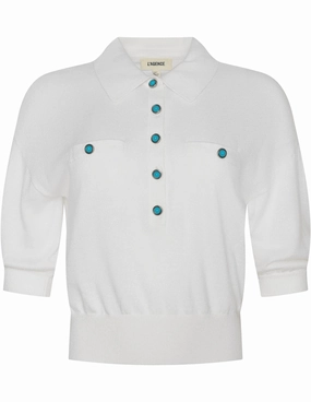 L'AGENCE Masaki Short Sleeve Sweater Snuggle Style Casual Outfit