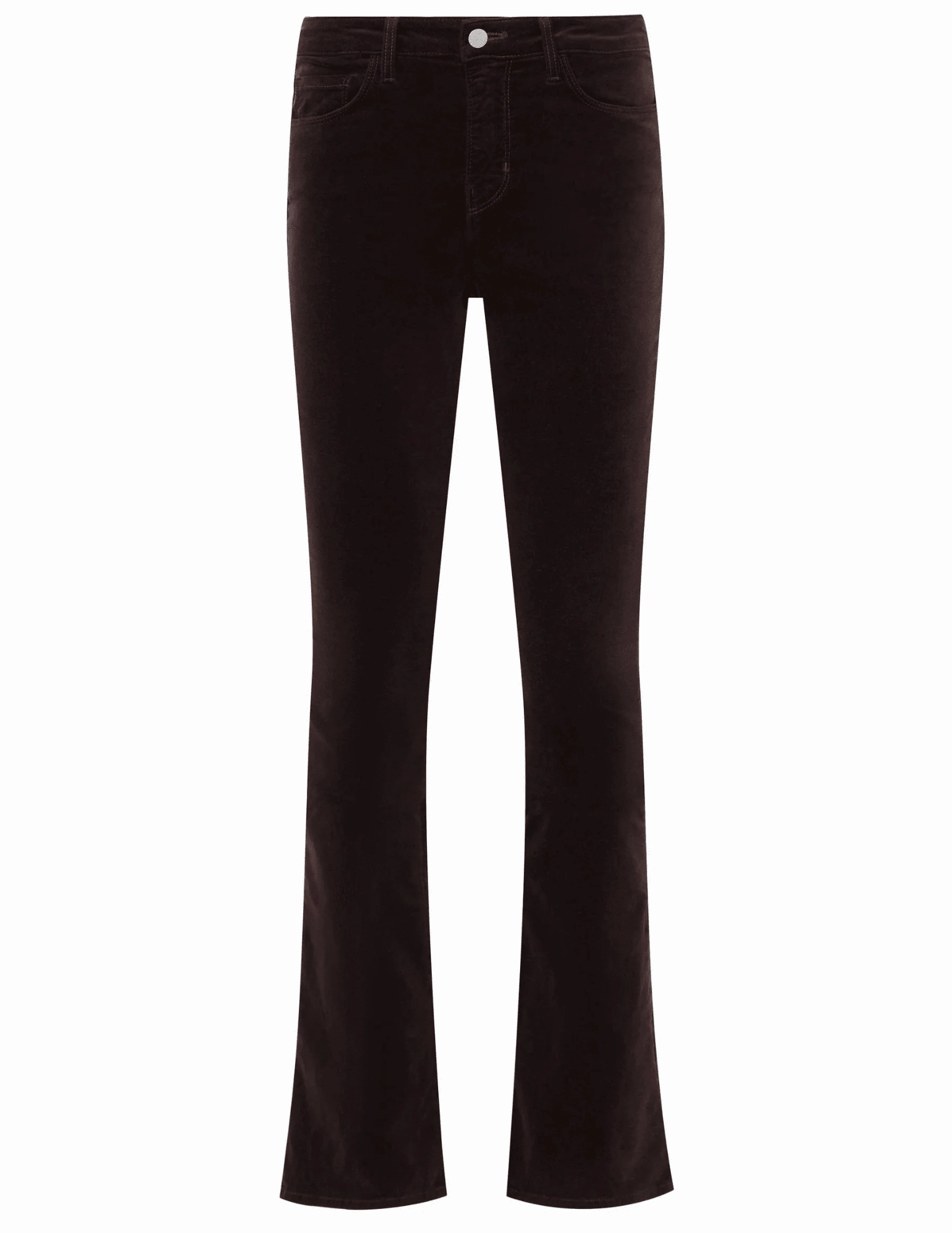 L'AGENCE Stevie Velvet Jeans in Coffee Bean Sharp Comfort