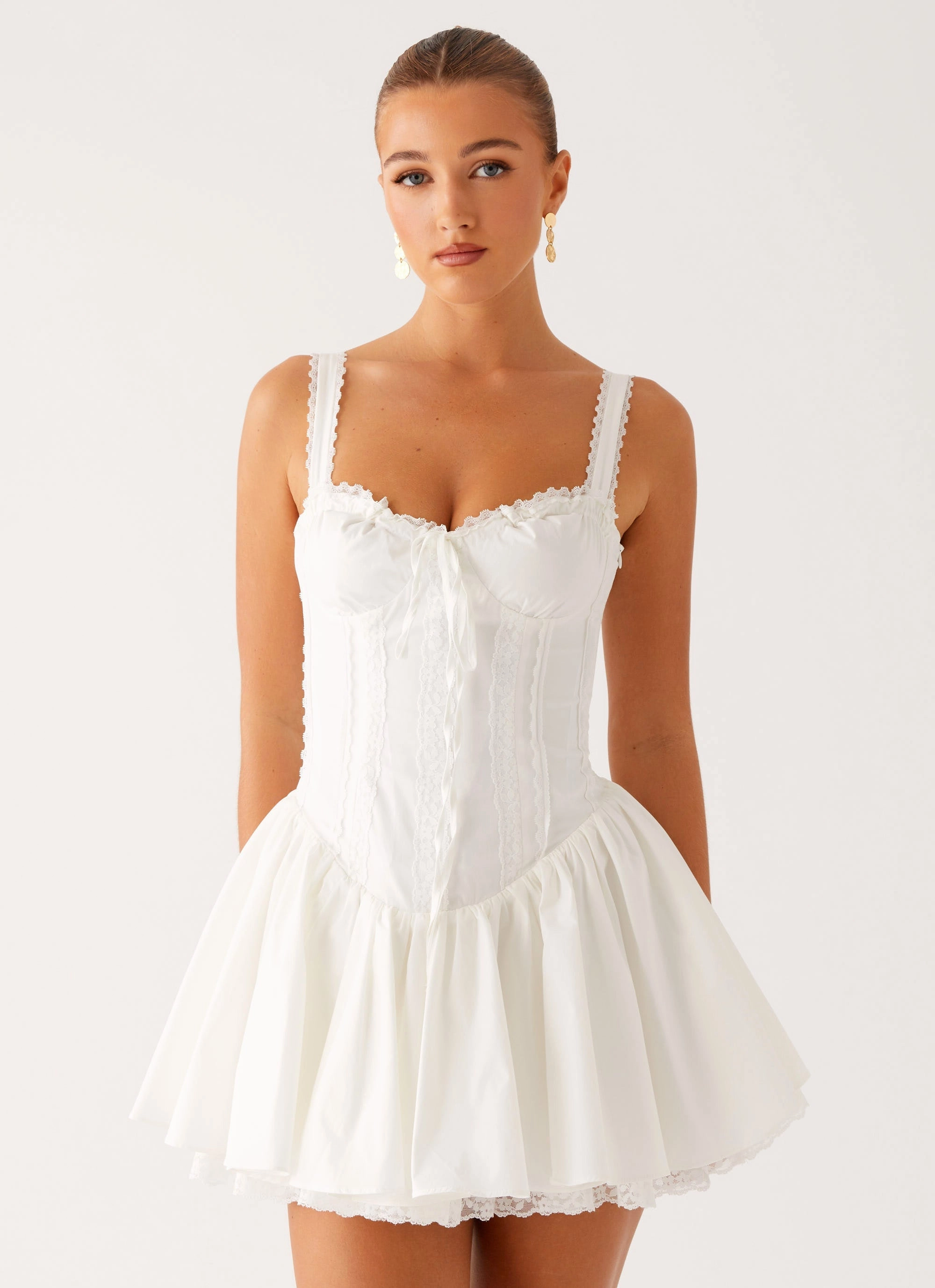 Travel Fashion Lacie Mini Dress - White