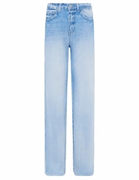 All Day Comfort Design Weekend Warrior Adult Fashion Gym Ready LAGENCE Beau T-Seam Wide Leg Jeans in Fontana