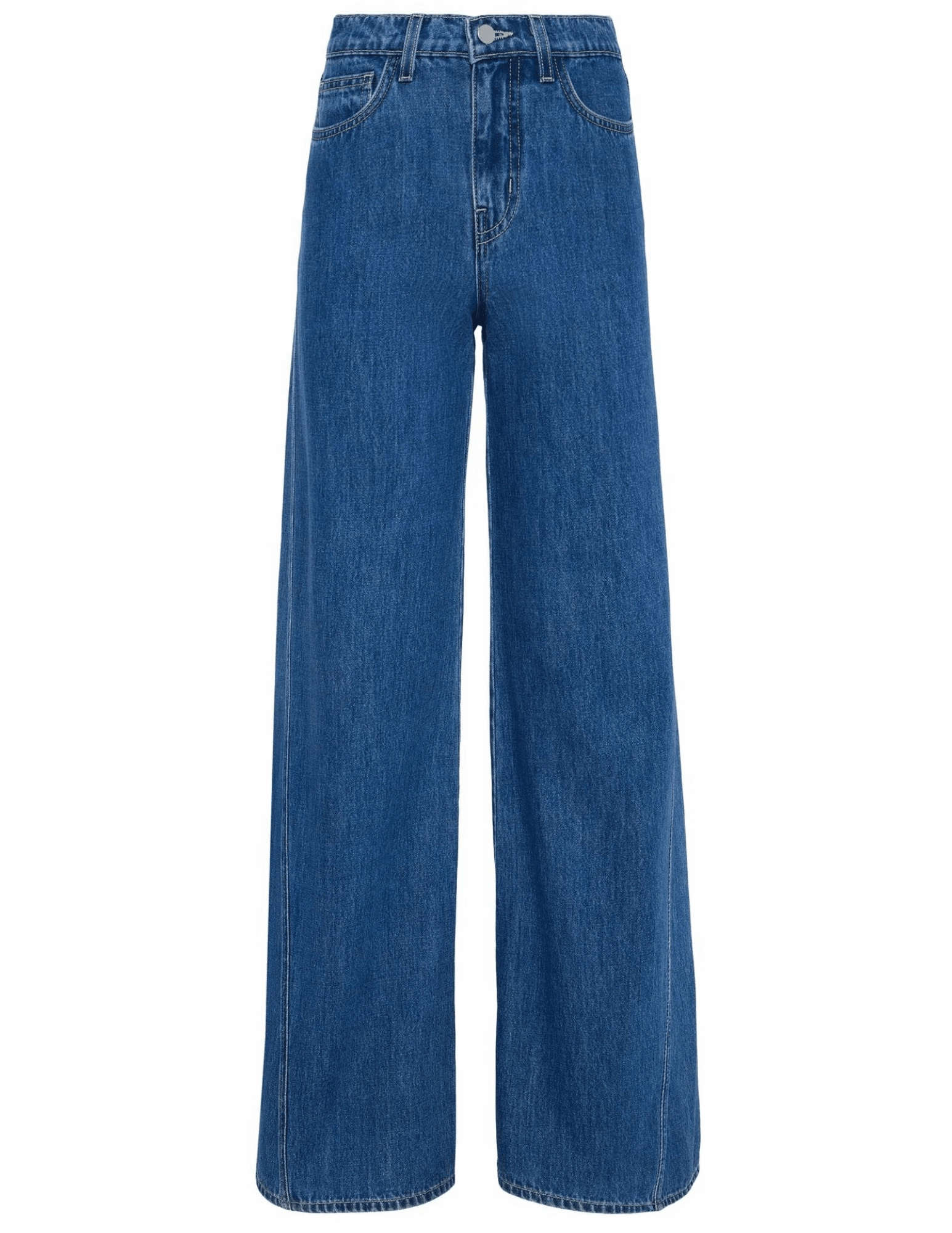 LAGENCE Beau T-Seam Wide Leg Jeans In Glendora Elegant Travel Outfit Minimalist Style Straight Leg