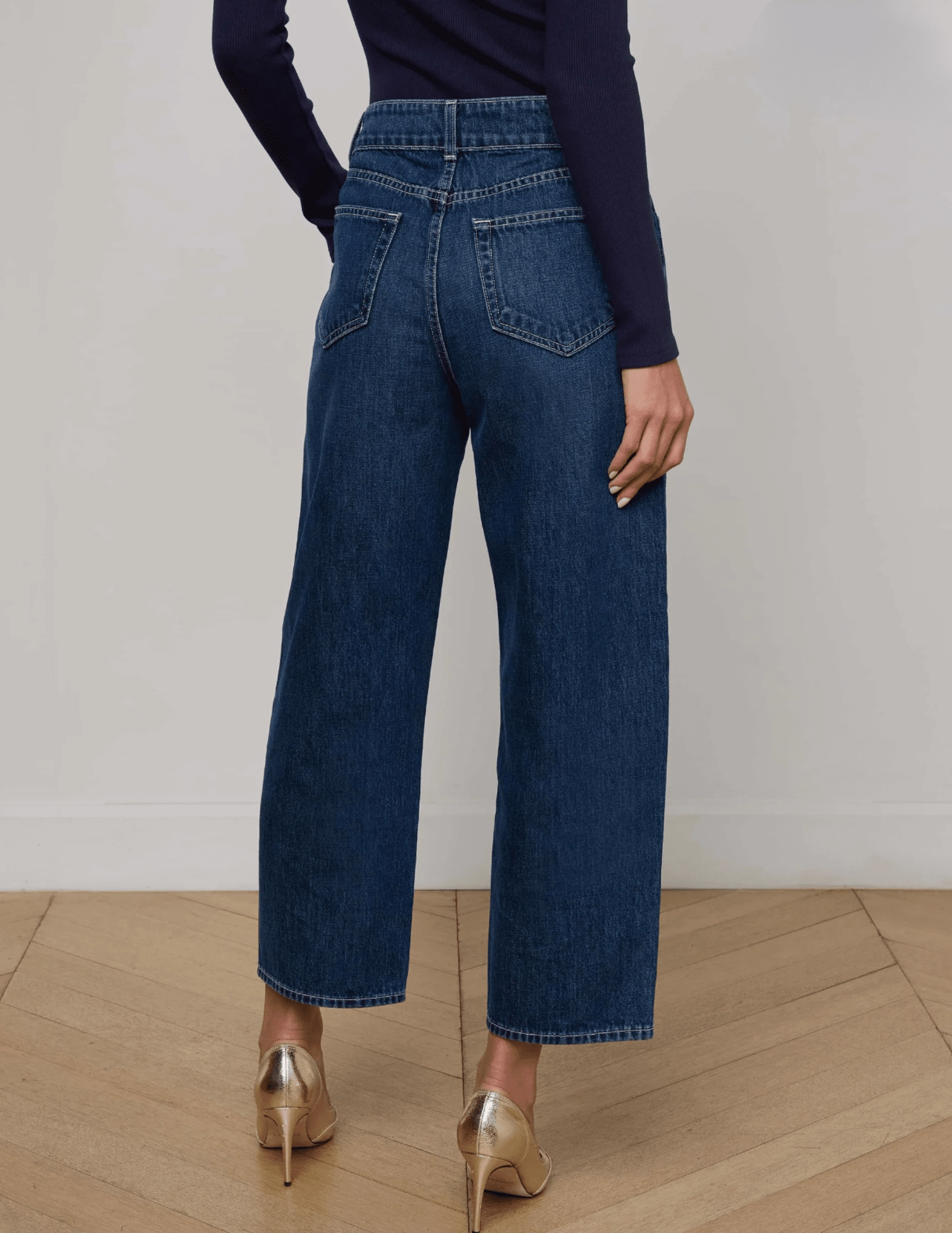 Airy Touch LAGENCE Liora High Rise Cropped Jeans in Rampart