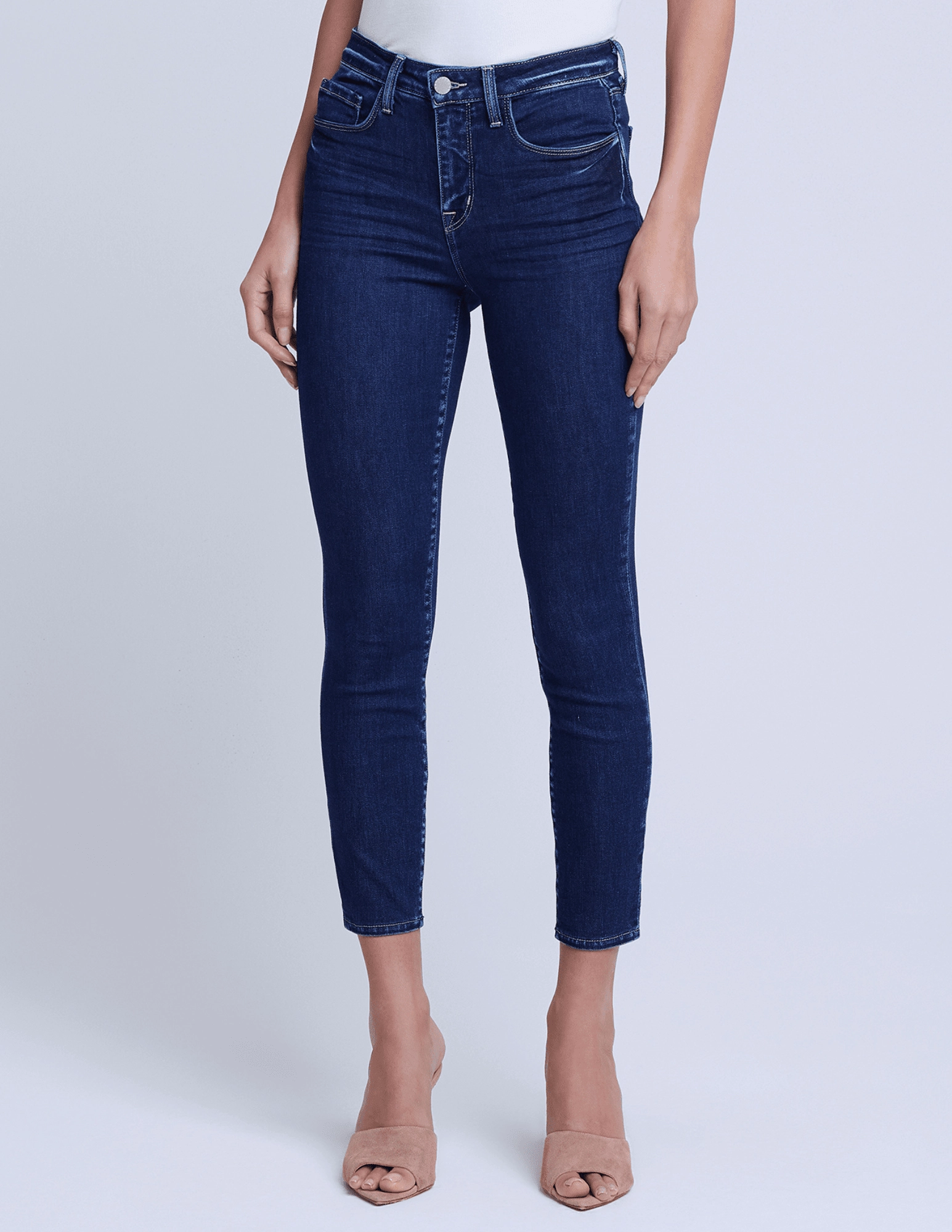 LAGENCE Margot High Rise Skinny Jeans In 4am clean design
