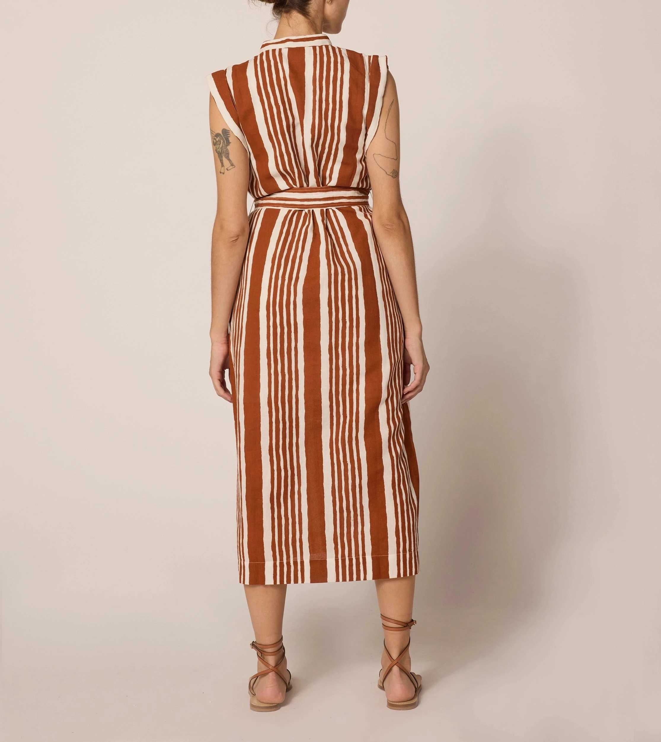 Comfy Detail Grace Vibe Lani Midi Dress | Vecchio Stripe
