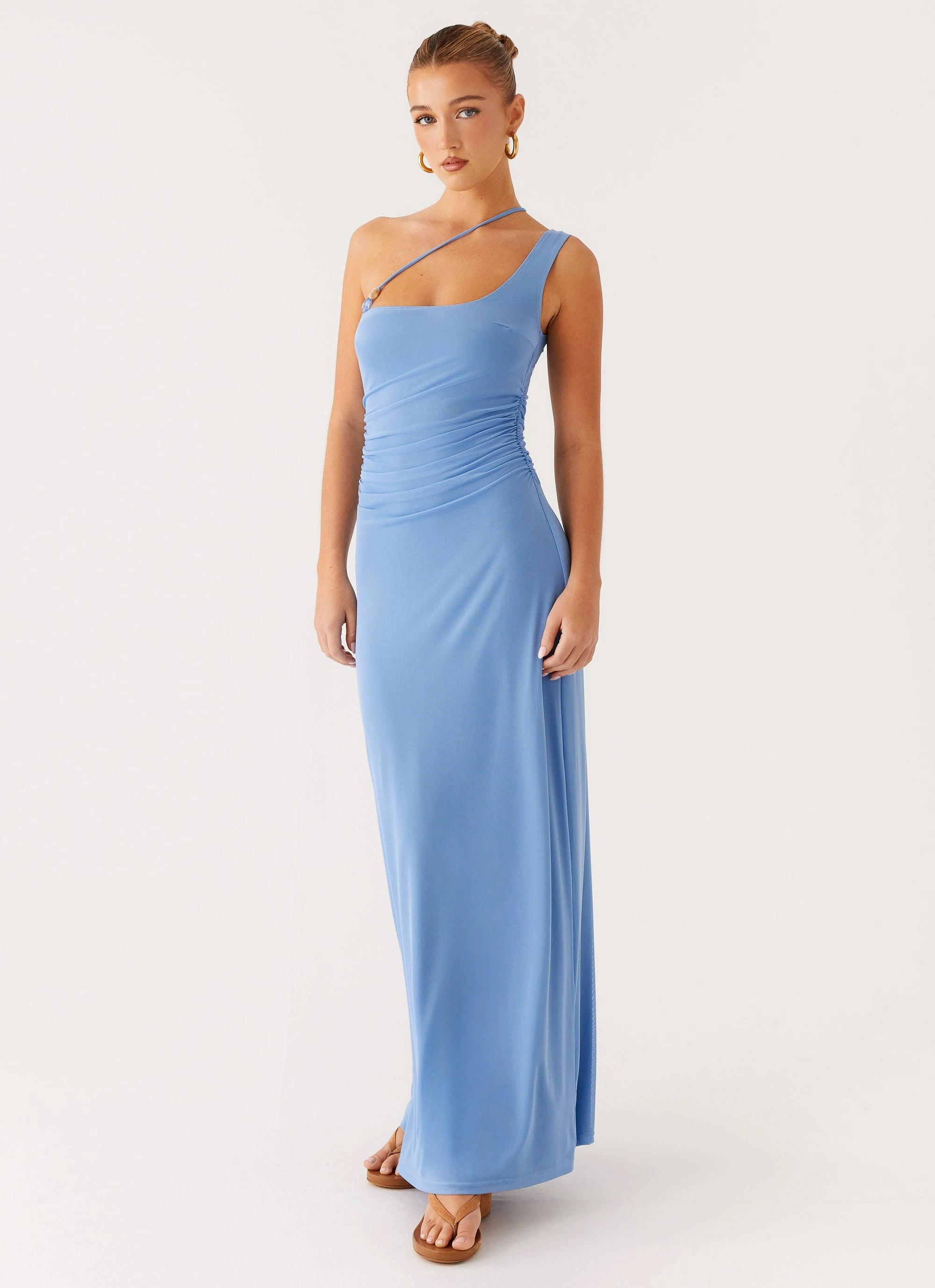 Larisa Maxi Dress - Cornflower Blue Relaxed Look