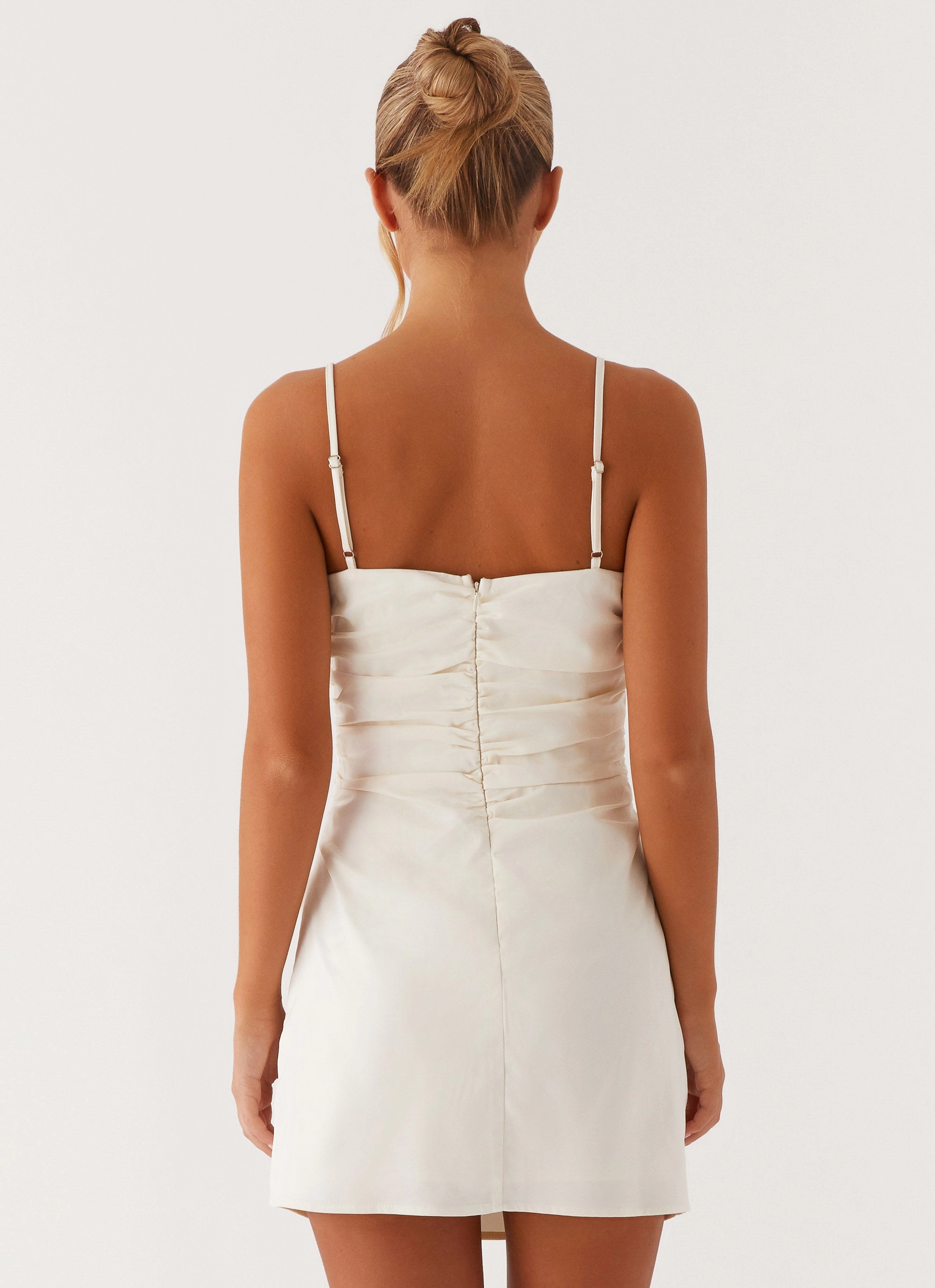 Last Summer Mini Dress - Ivory Lightweight-Comfort