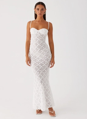 That Girl Maxi Dress - White Soft Stretch