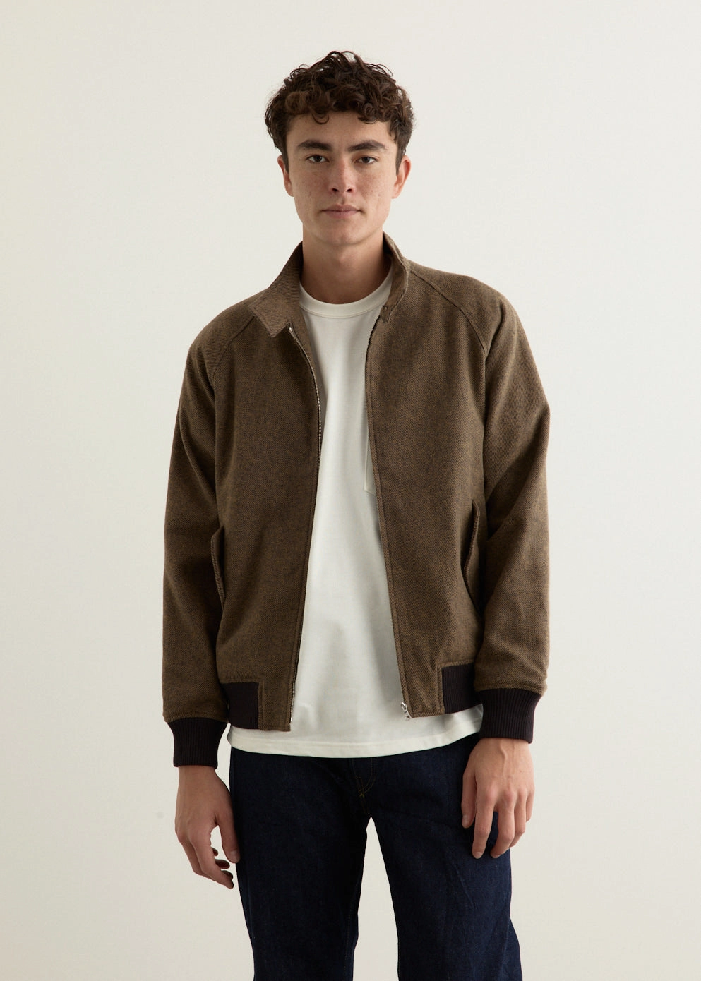 Transitional City Fit Harrington Tweed Jacket