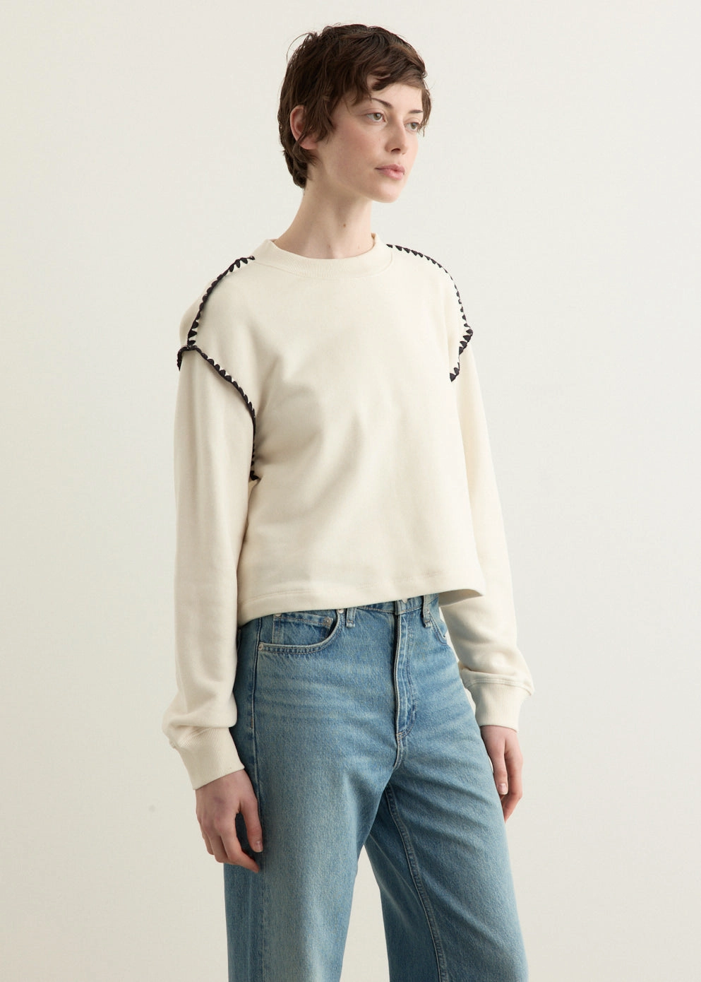 Vintage Terry Blanket Stitch Pullover EcoFinish Waterproof Coating Brushed Inner Lining