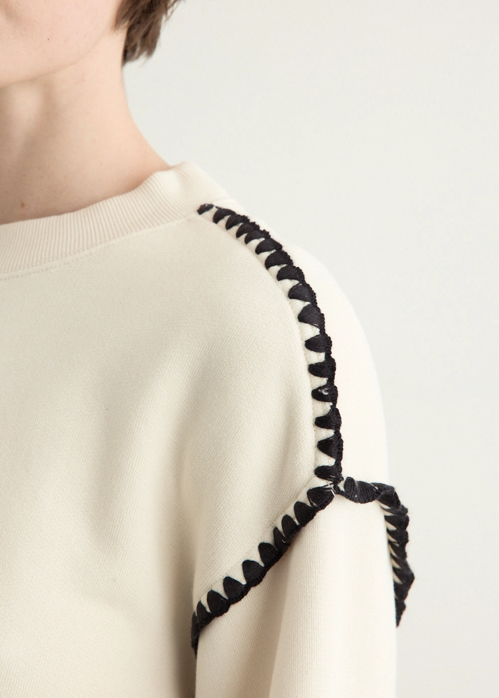 Vintage Terry Blanket Stitch Pullover Shrink Resistant Process UV Protection