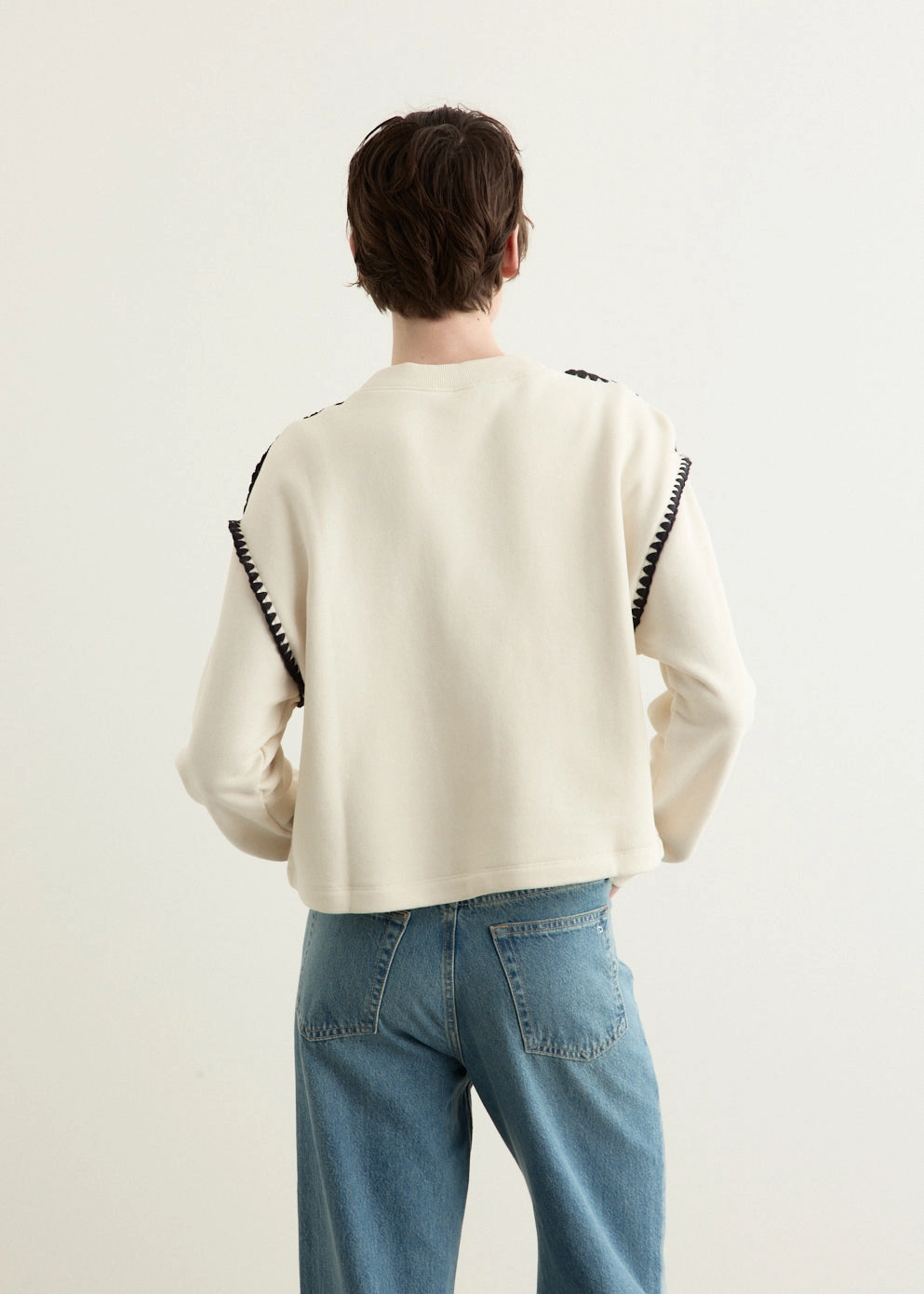 Urban Classic Vintage Terry Blanket Stitch Pullover