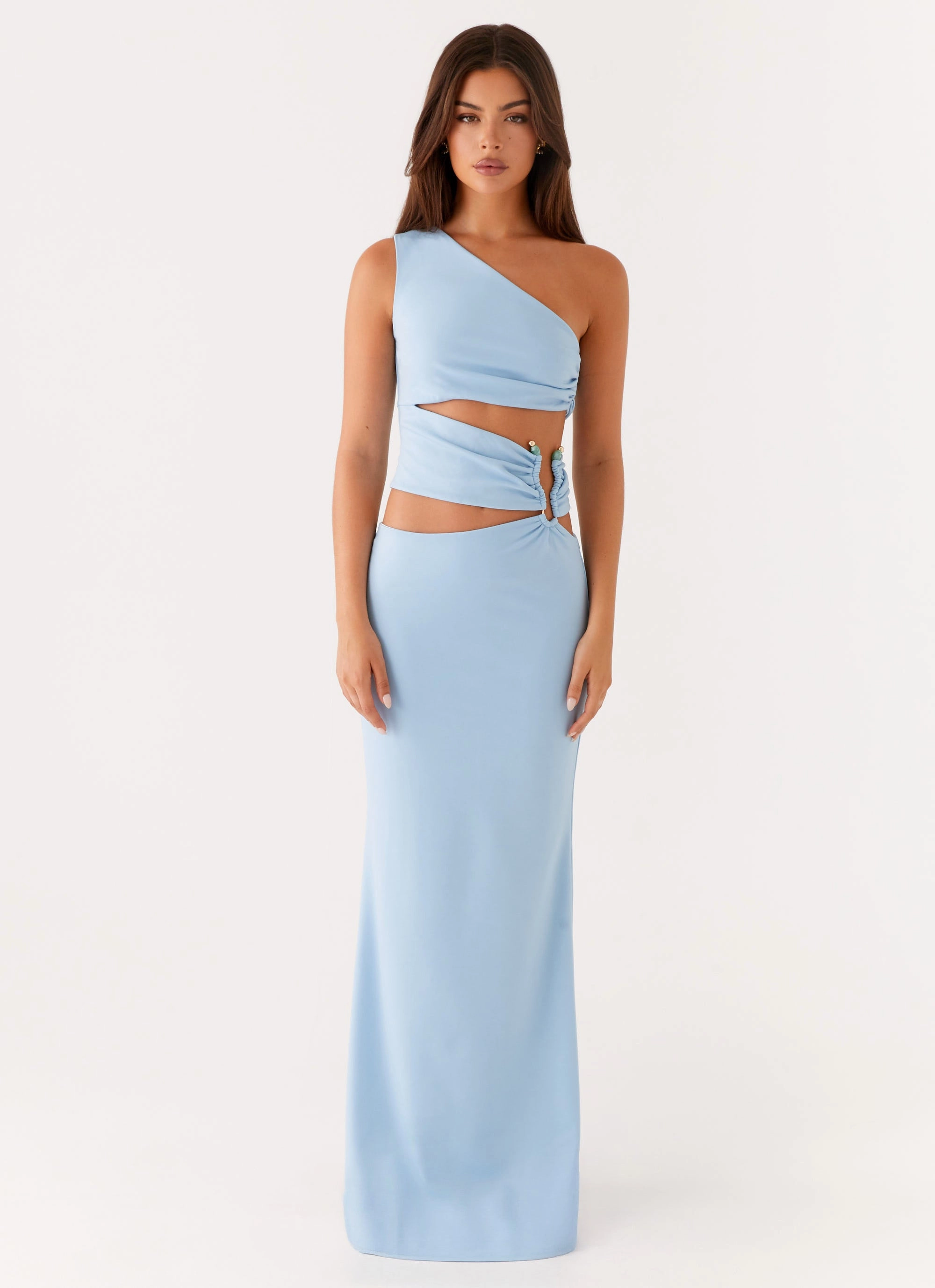Easy Tones Laylani Cut Out Maxi Dress - Blue