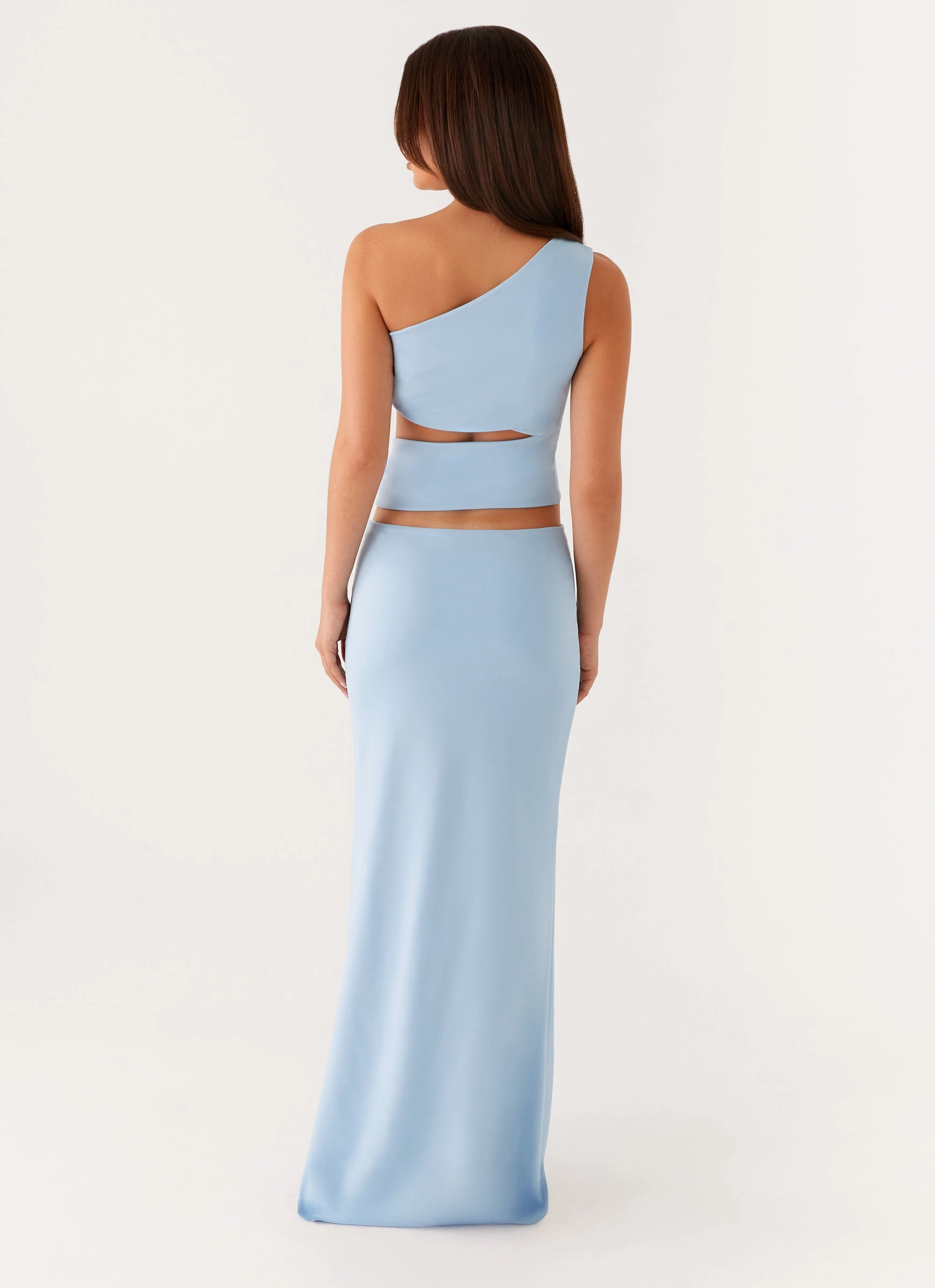 Work or Casual Laylani Cut Out Maxi Dress - Blue