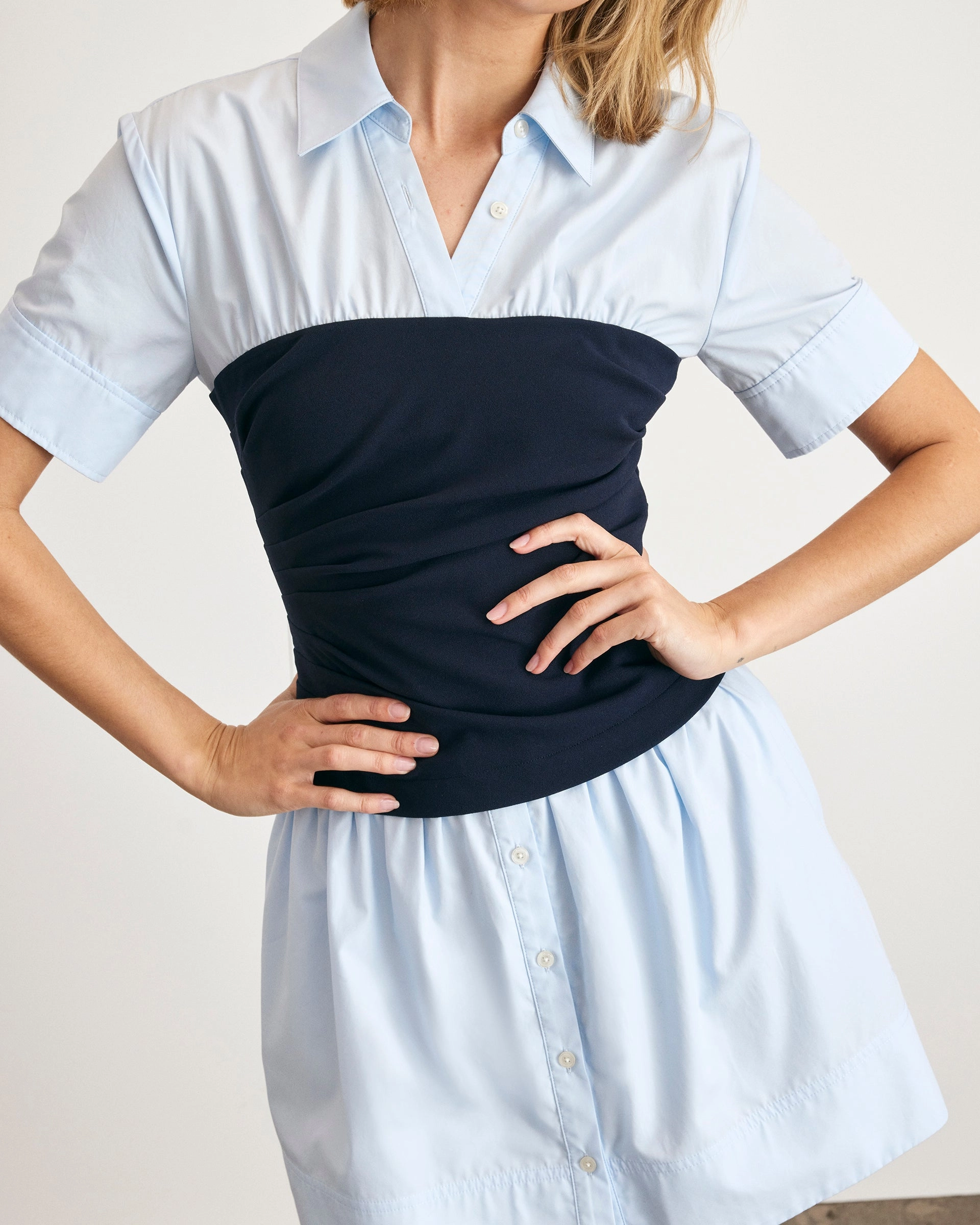 Fluid movement Layered Texture Leanne Dress