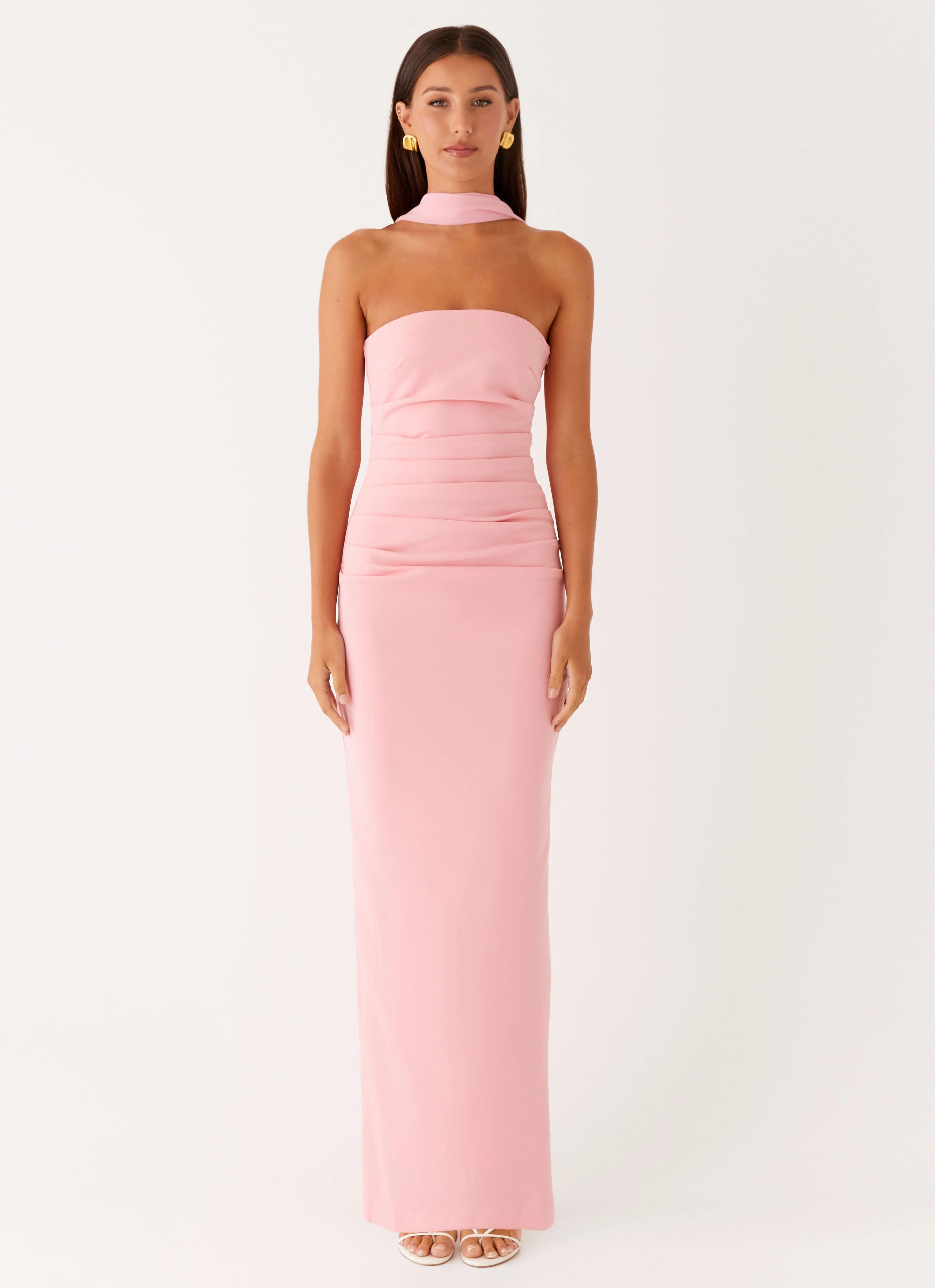 Libra Maxi Dress - Pink Trendy And Comfortable