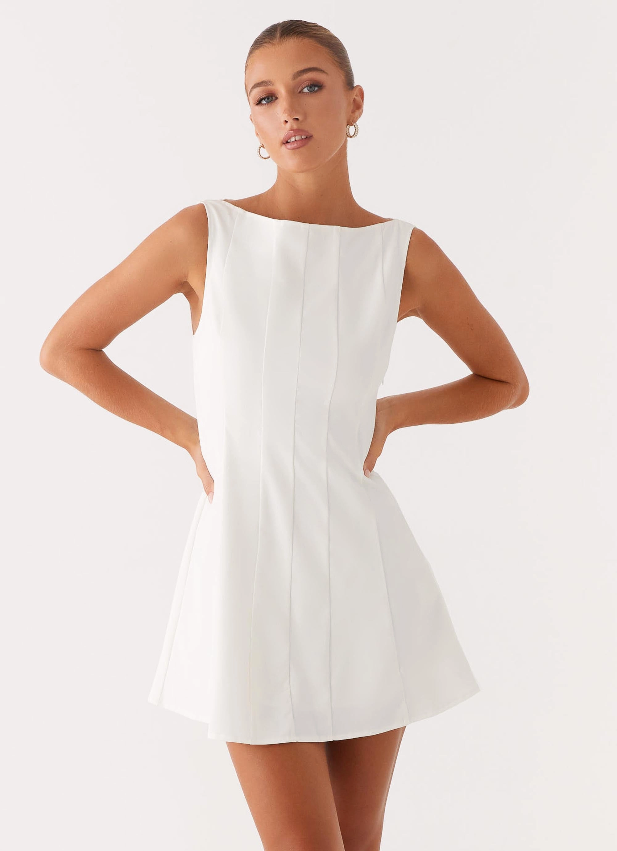 Emelie Mini Dress - White Comfortable fit