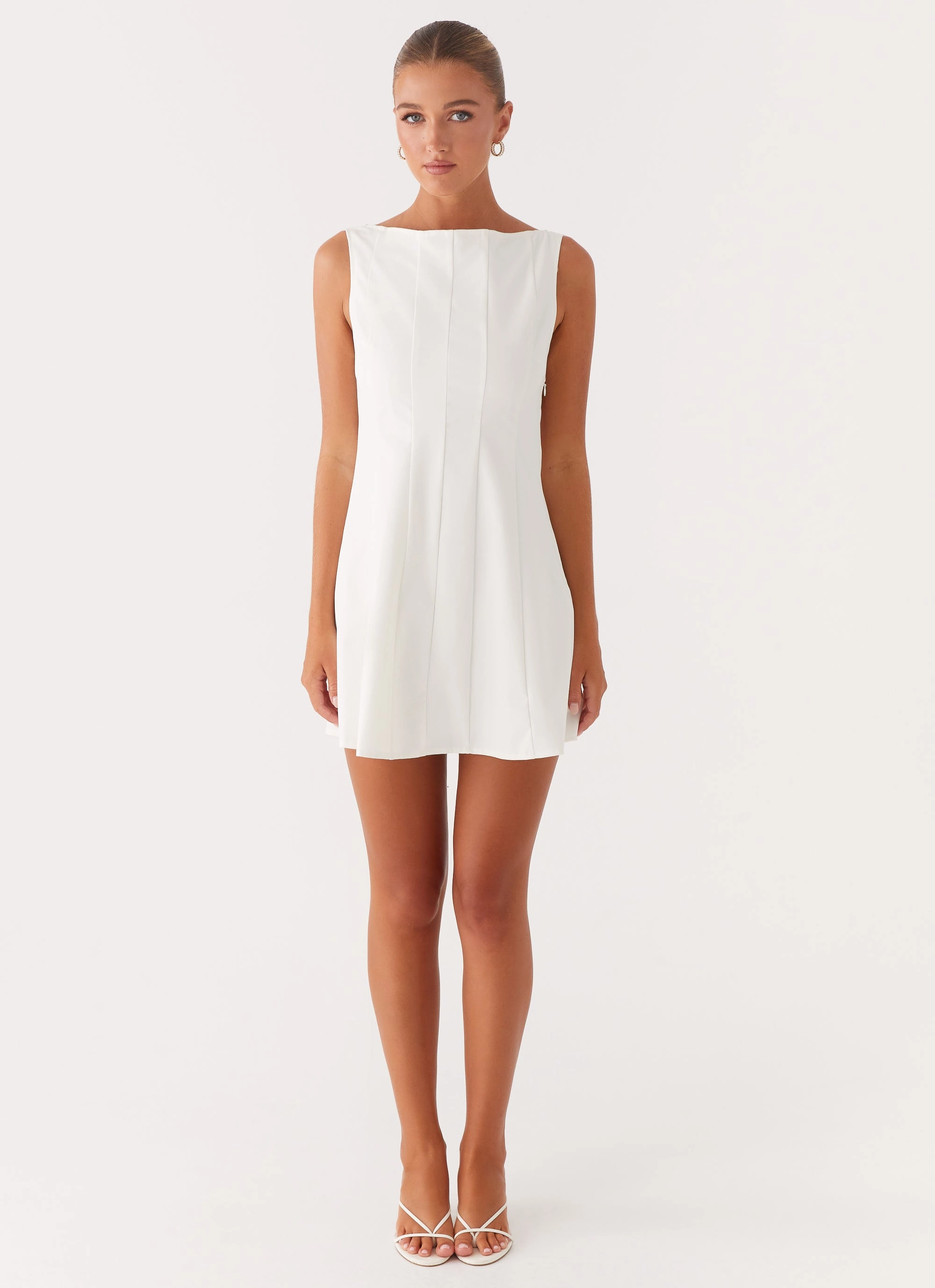 BreathableLining Minimal Harmony Emelie Mini Dress - White