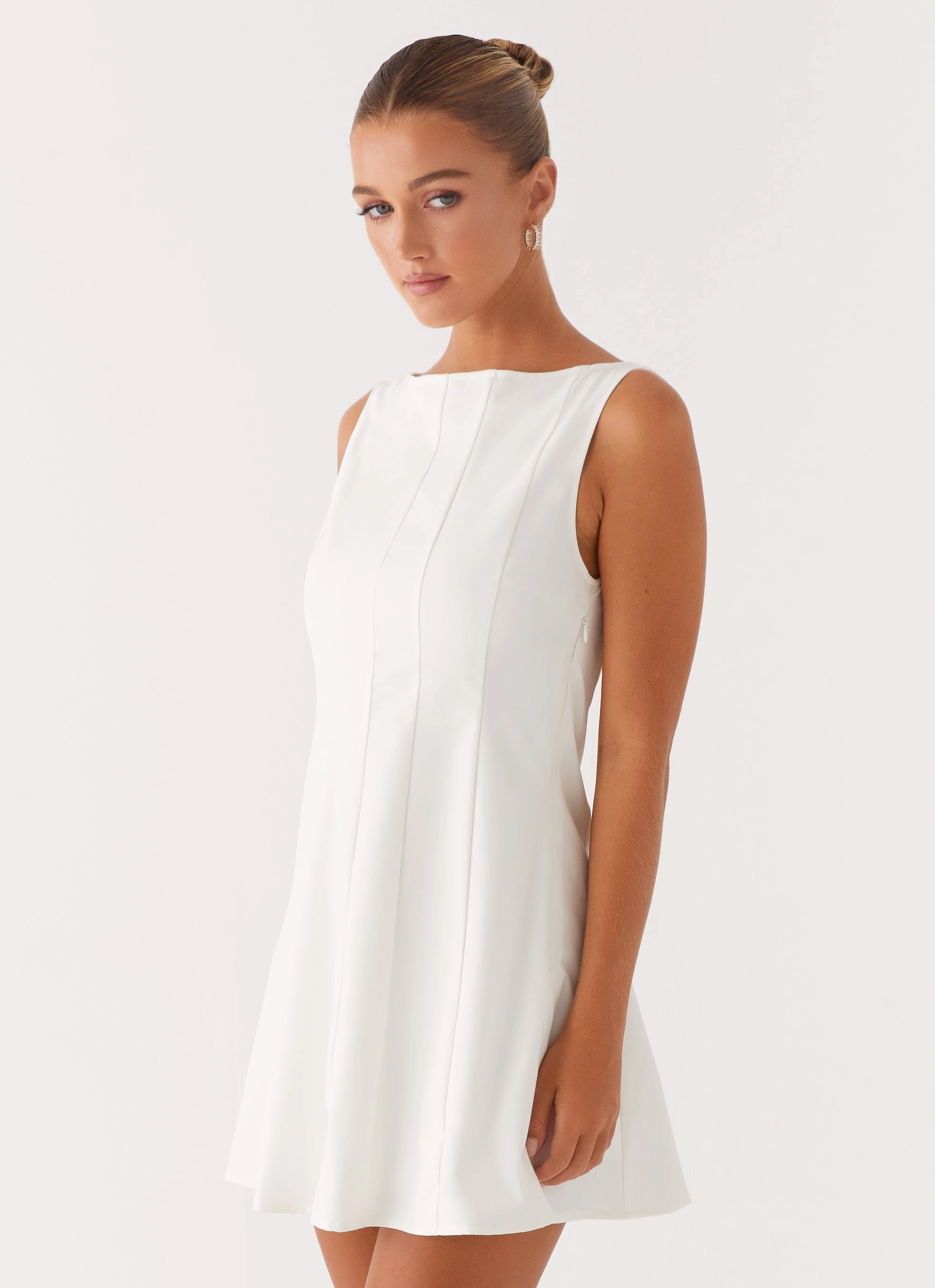 Comfort Fit Emelie Mini Dress - White