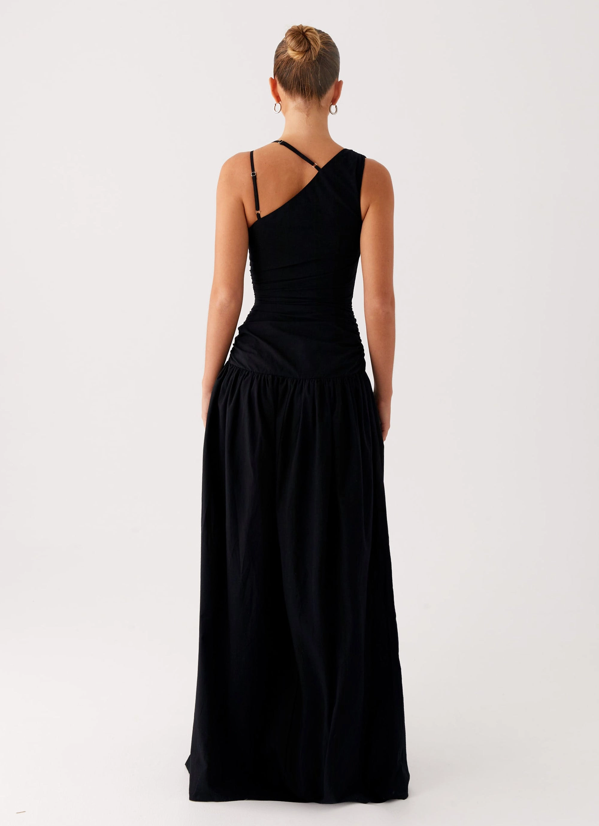 Cortez Maxi Dress - Black Effortless Piece Sheer Look