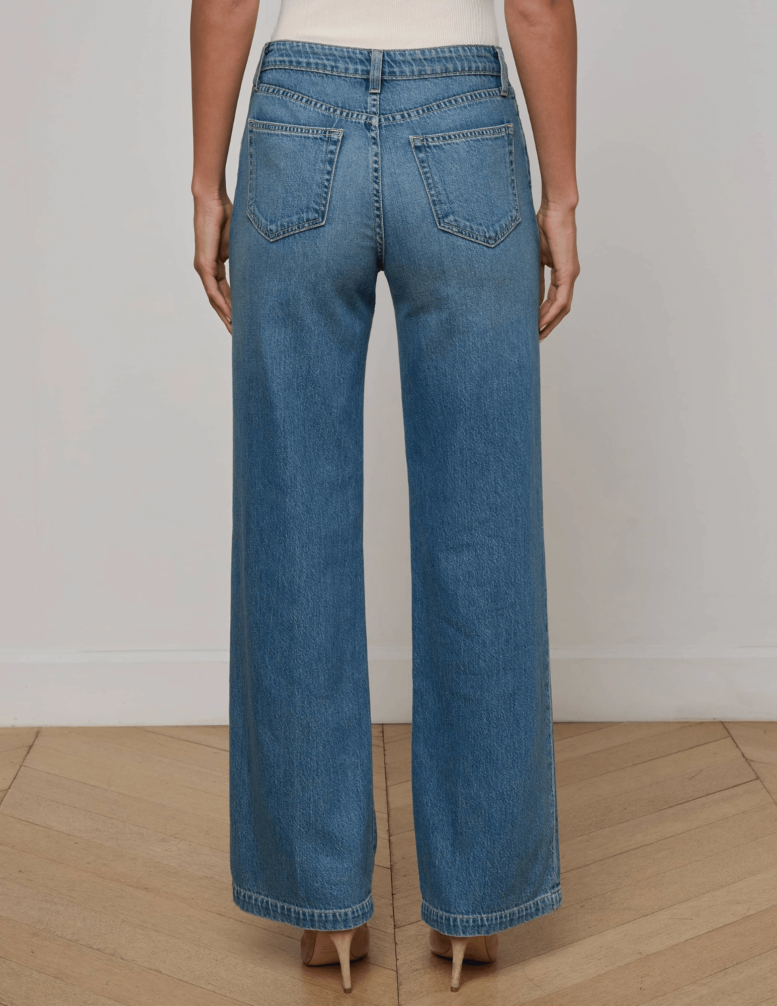 LAGENCE Scottie High Rise Wide Leg Jeans in Fargo Artist Vibe Everyday Rainy Day