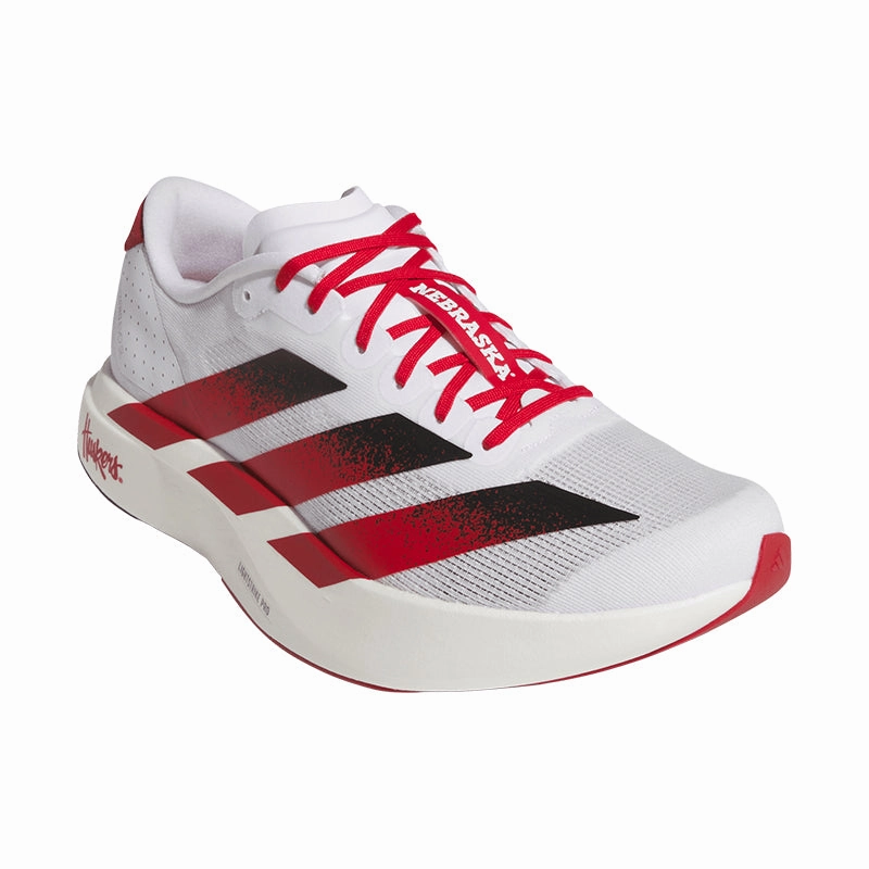 Men's Adizero EVO SL Nebraska White/Red/Black marathoner's shoe possibility