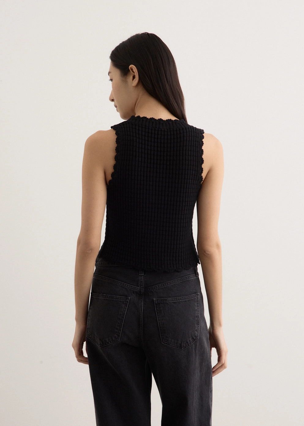 Cotton Textured Lace Top MicrofiberBlend Texture