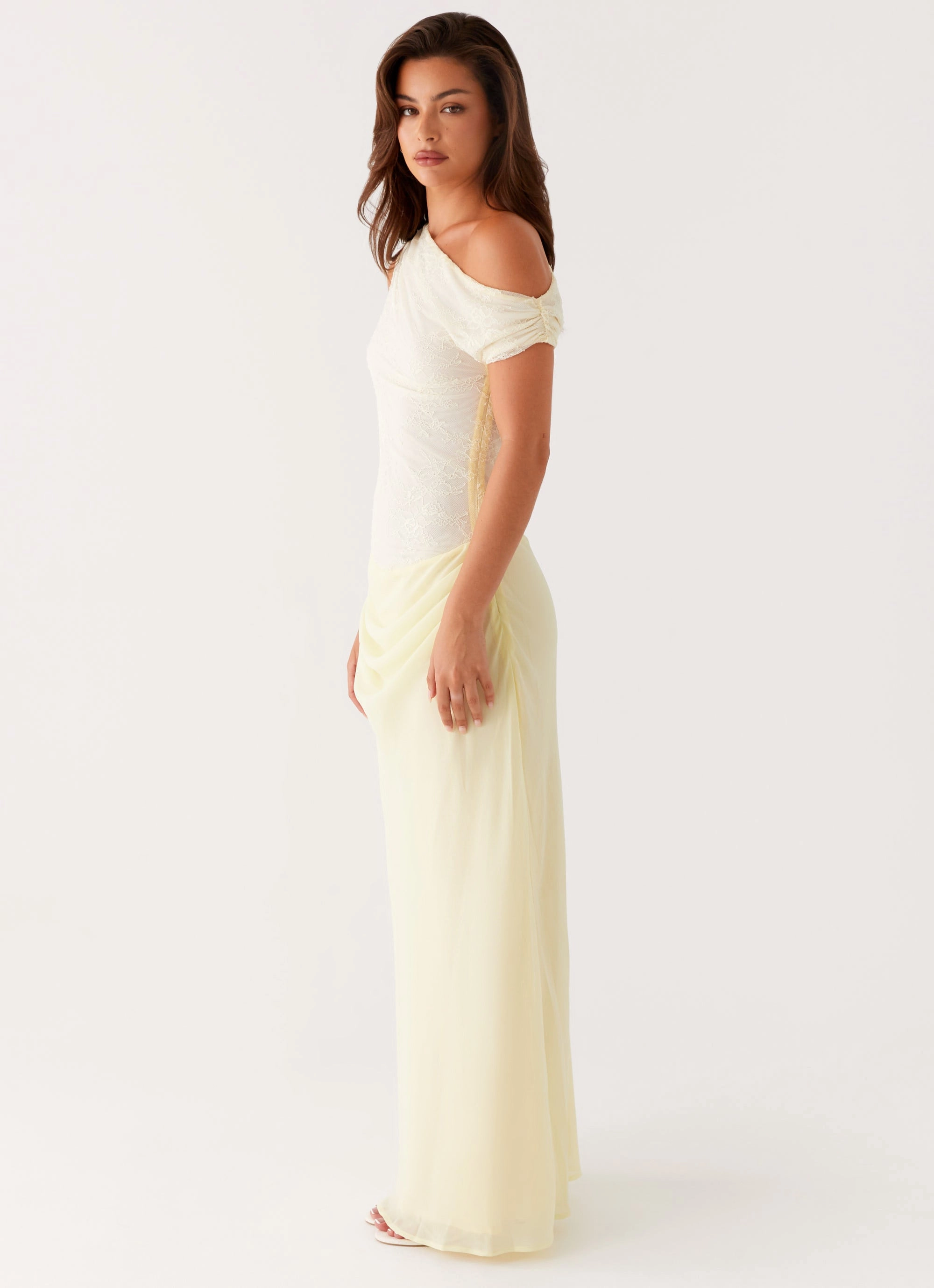 Tiered-Skirt Lili Maxi Dress - Yellow