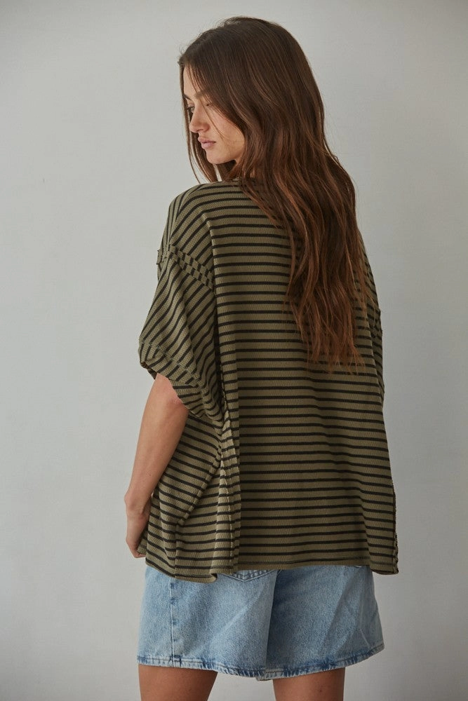 Cyrus Striped Top Luxury clothing