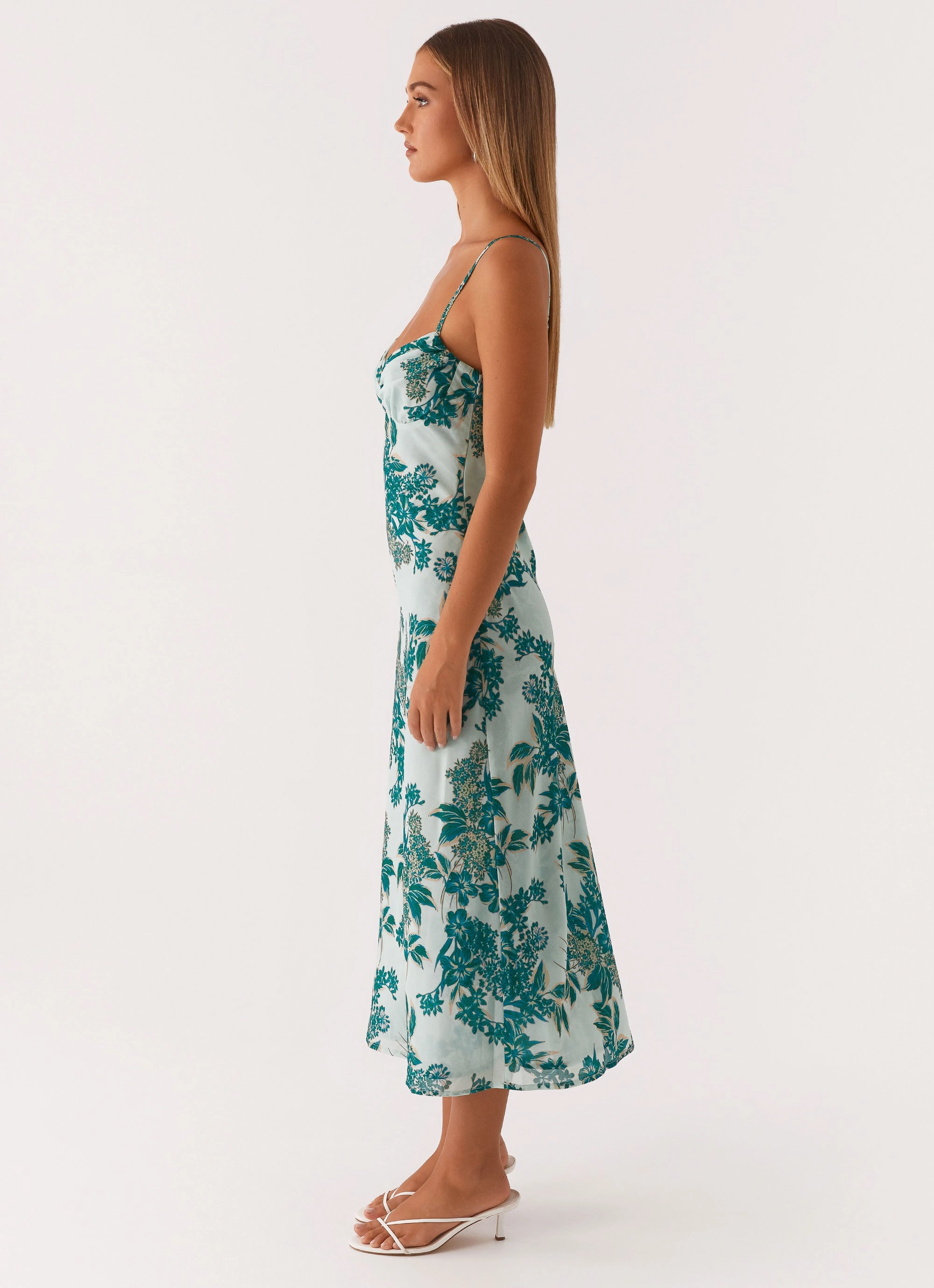 Party Perfect Love Song Midi Dress - Cloud Nine Floral