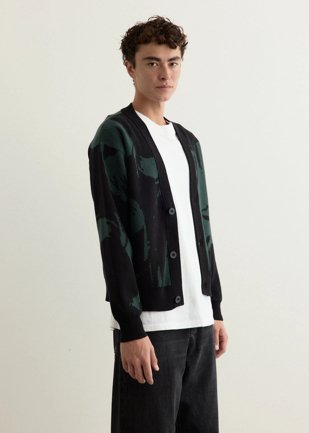 Tailored Silhouette Thermal Lining Tech Duo Knit Cardigan