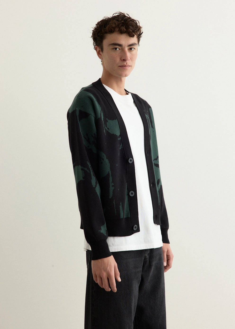 Seamless Circular Knit Duo Knit Cardigan