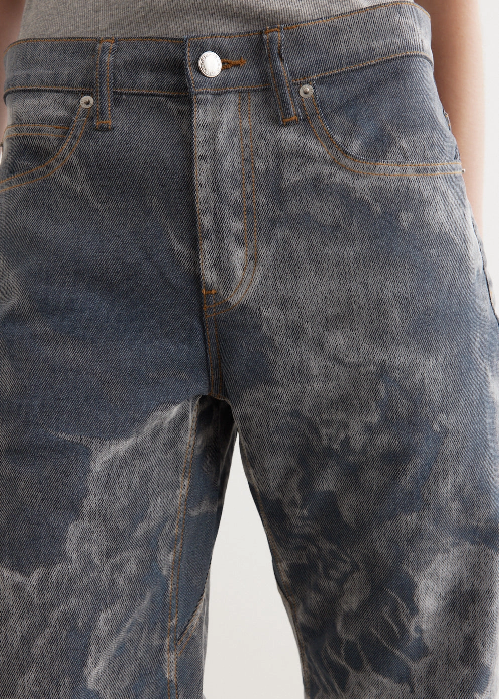 Low Rise Bowed Gusset Jeans Relaxed Spark Smooth Minimalist