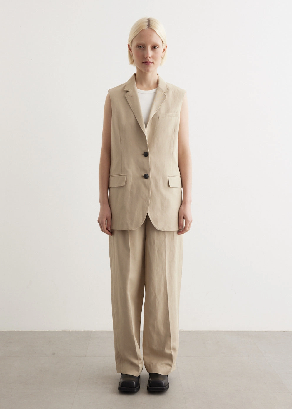Water Based Coating Recycled Textile Odessa Linen Vest