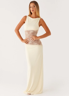 Weekend Style Romantic Mood Lucinda Maxi Dress - Yellow