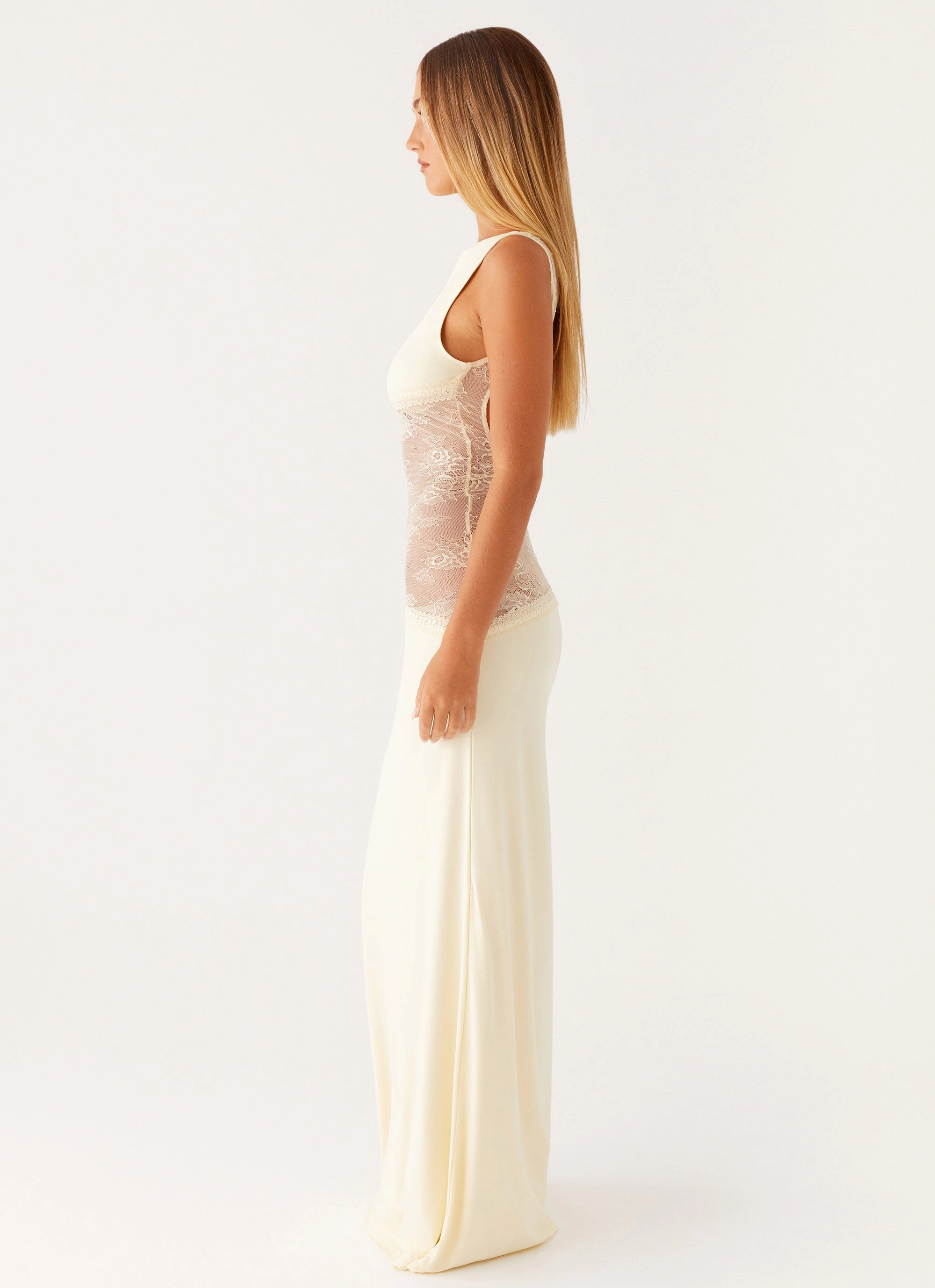 Satin Finish Casual-Look Lucinda Maxi Dress - Yellow