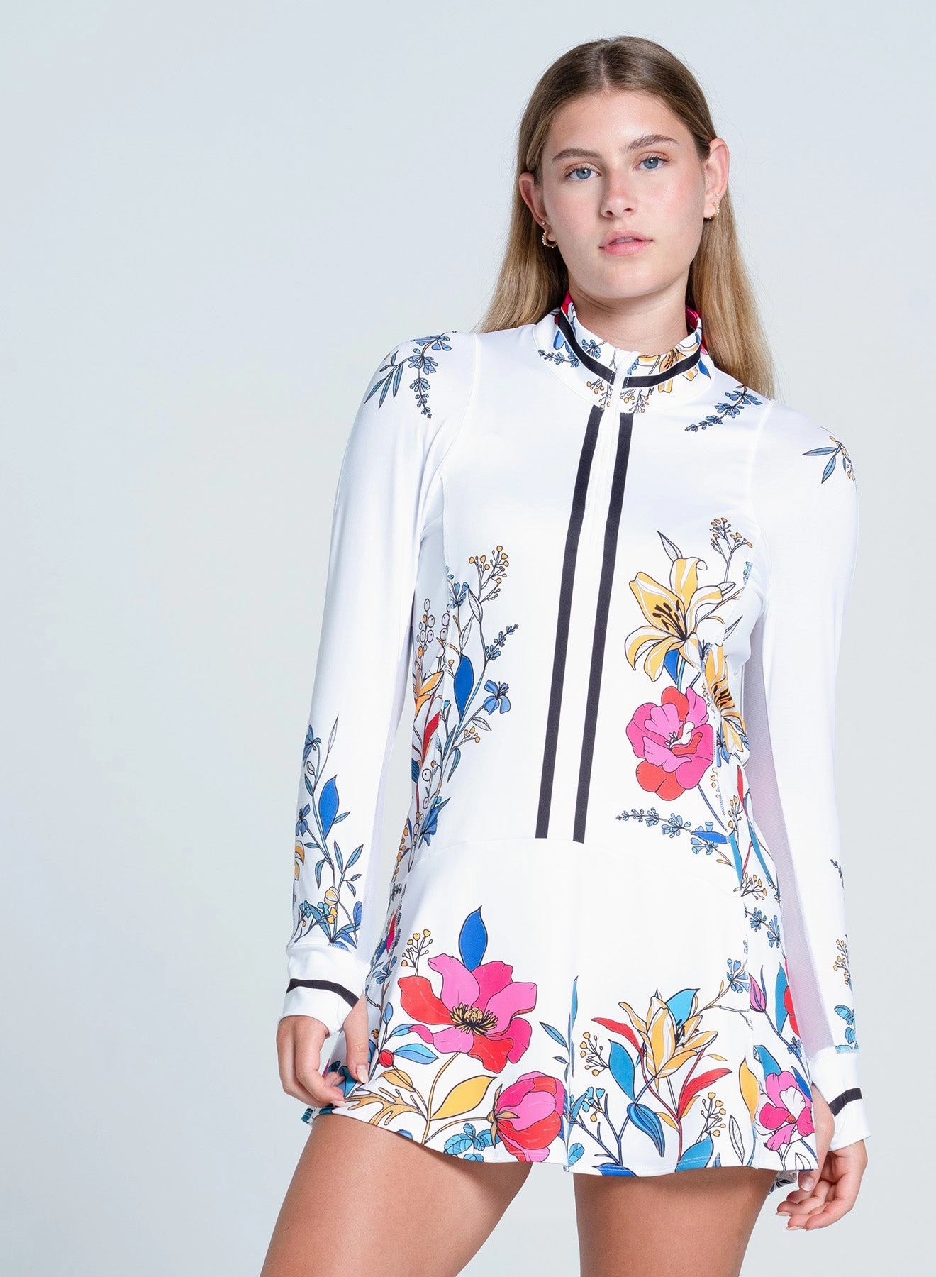 Lucky Bloom Dress High Neck