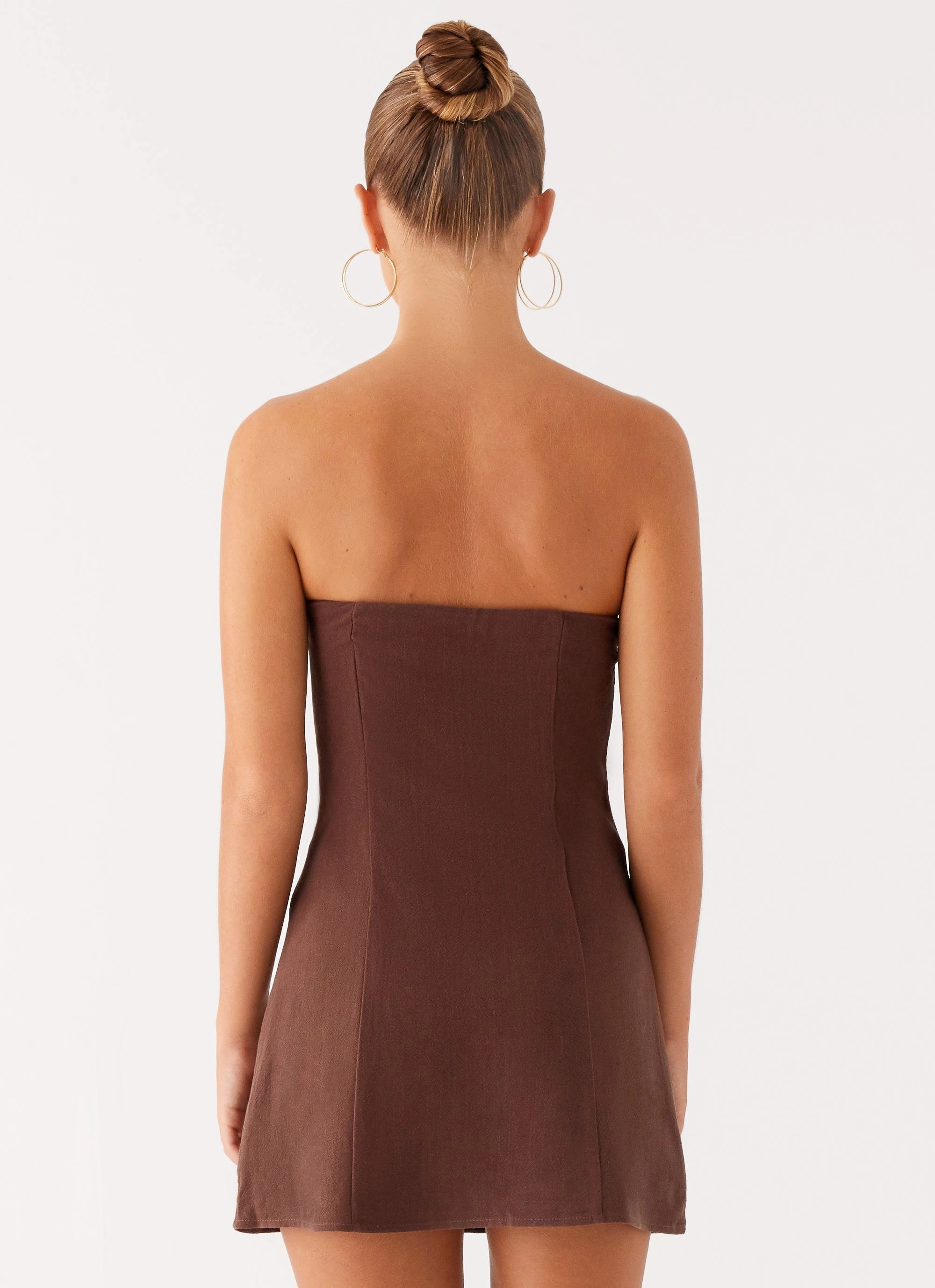Ludo Mini Dress - Chocolate Balanced Tones Holiday-Party