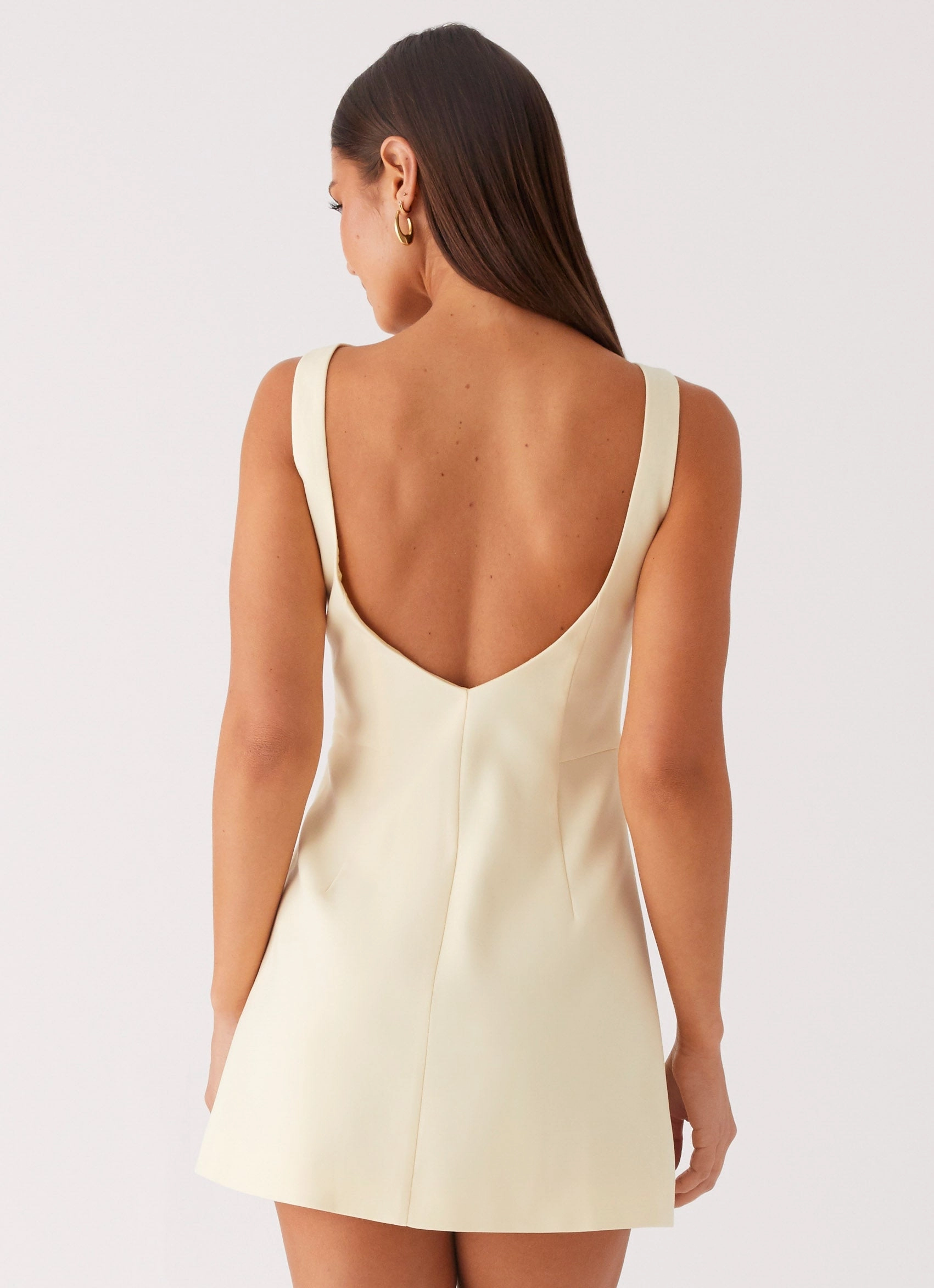 Quiet Mood Comfortable Layer Lulita Mini Dress - Buttercream Yellow