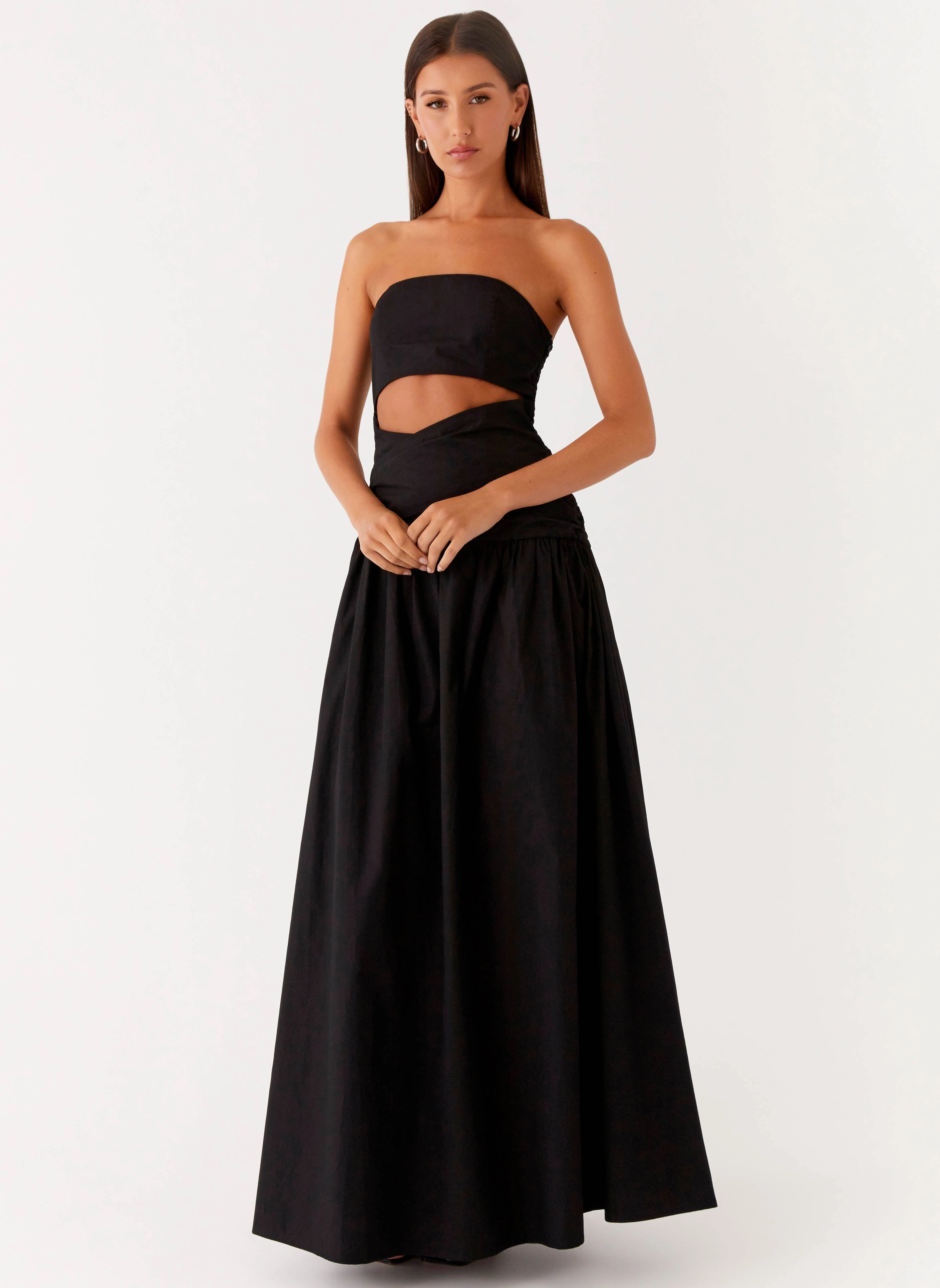Stylish Design Lumen Maxi Dress - Black